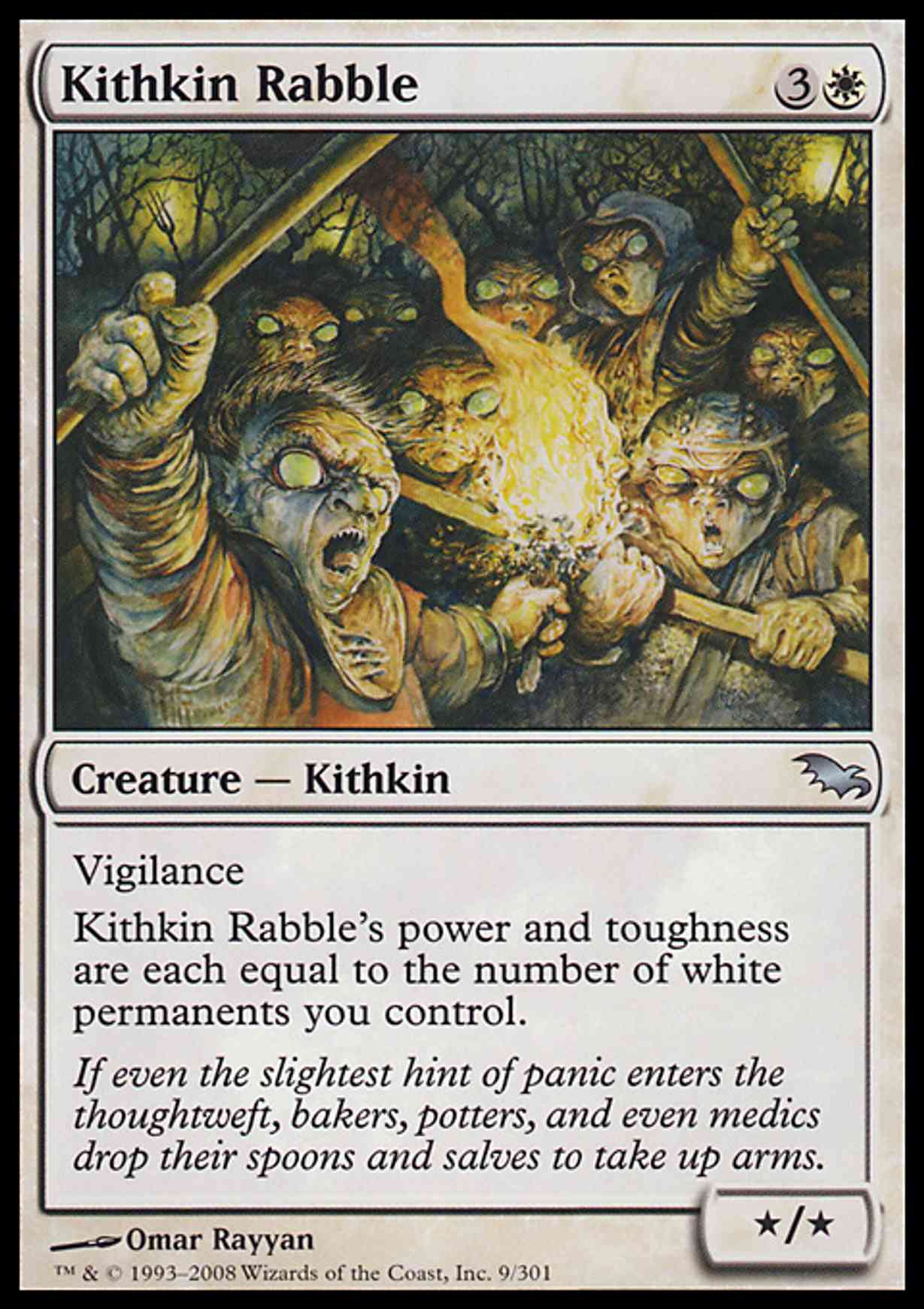 Kithkin Rabble magic card front