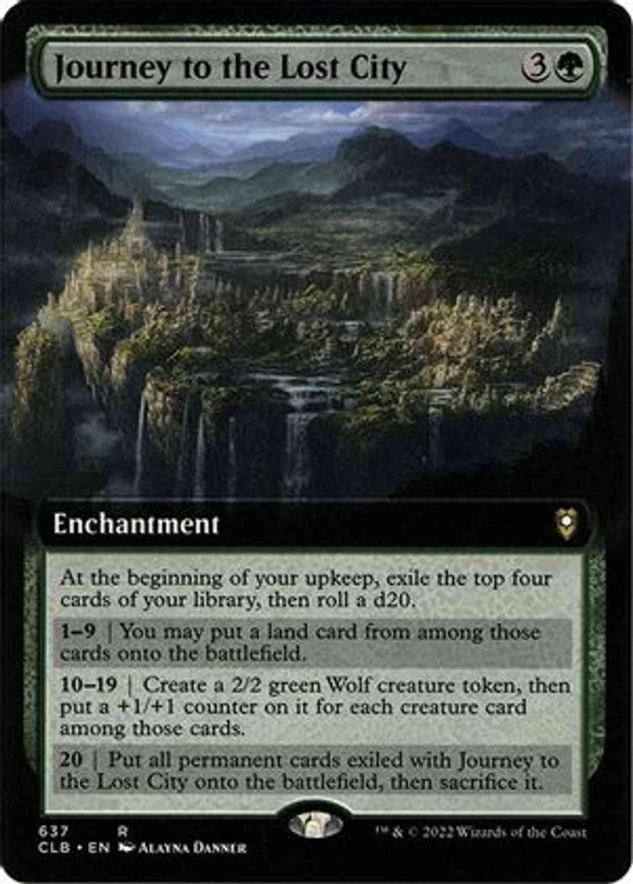 Journey to the Lost City (Extended Art) magic card front