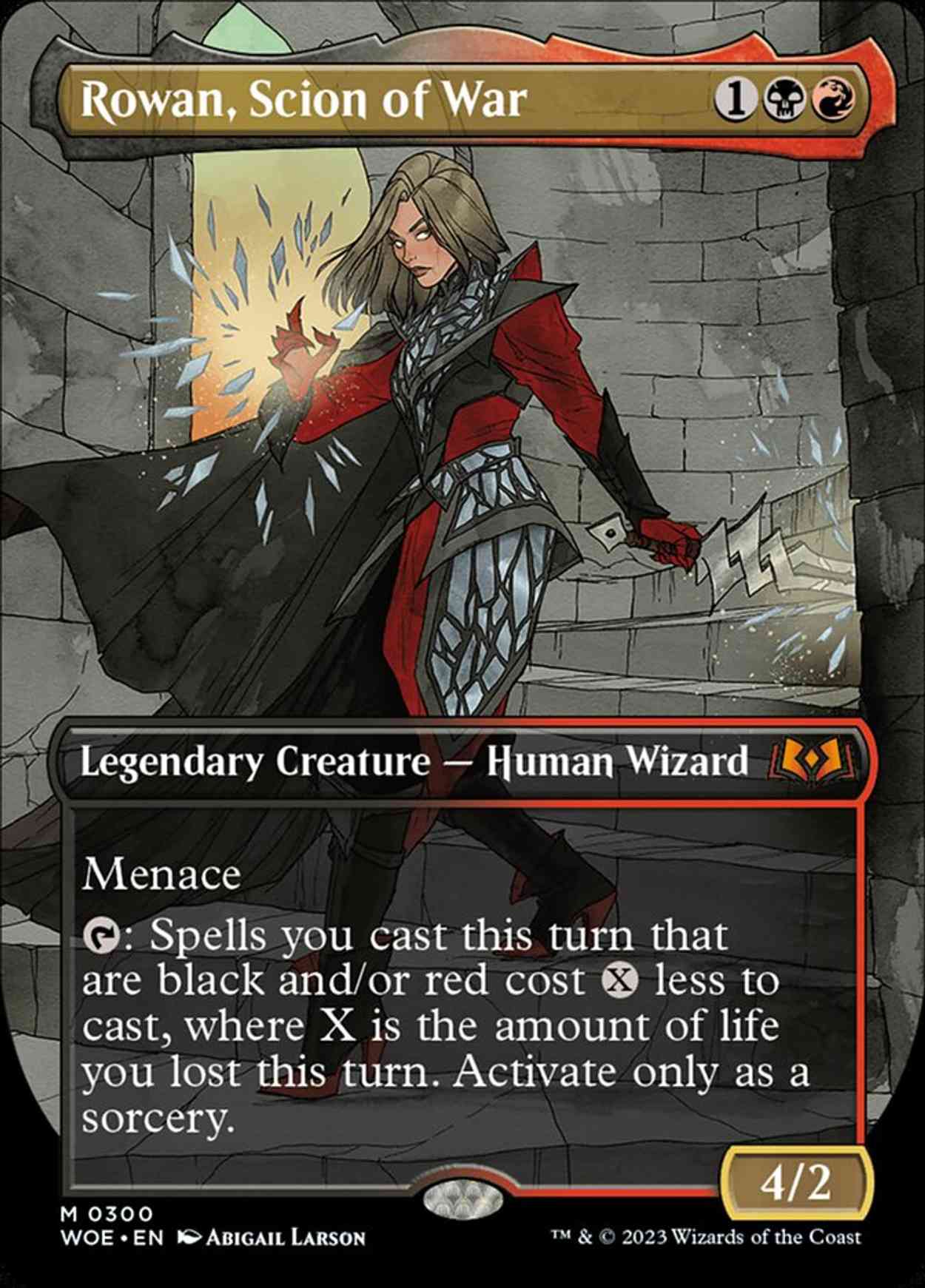 Rowan, Scion of War (Borderless) magic card front