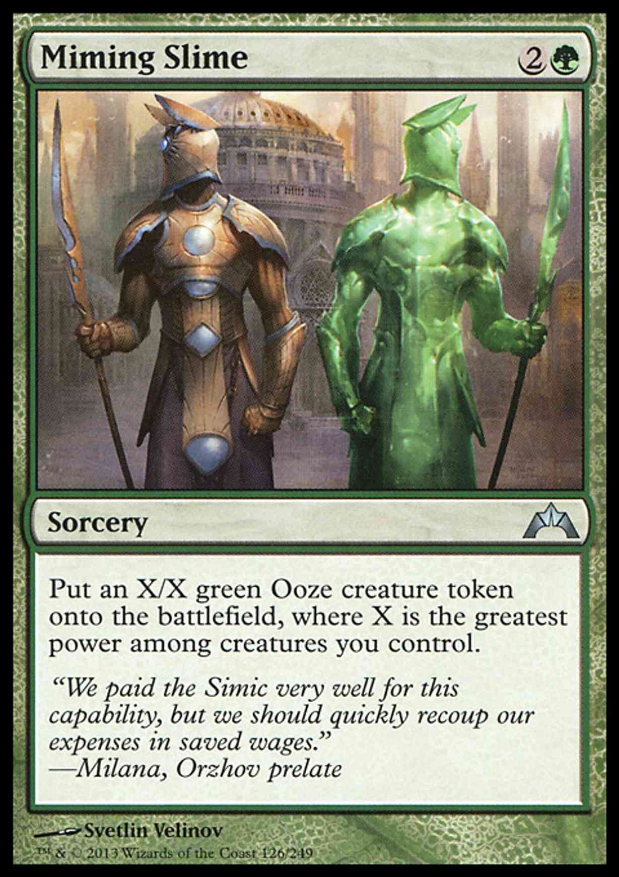 Miming Slime magic card front