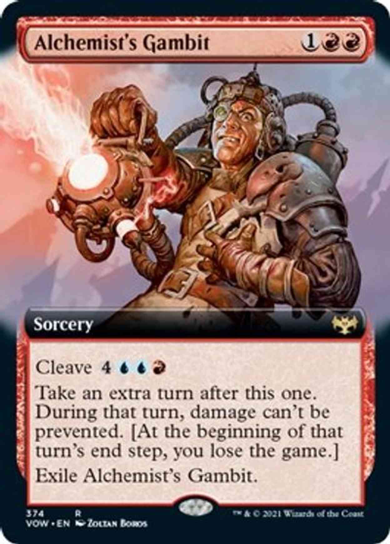 Alchemist's Gambit (Extended Art) magic card front