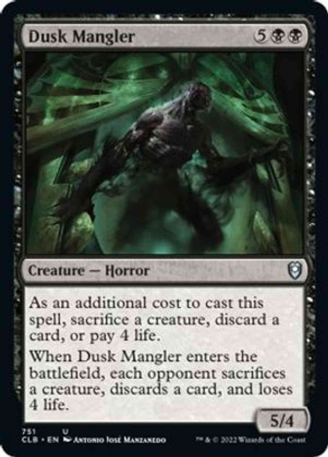 Dusk Mangler magic card front