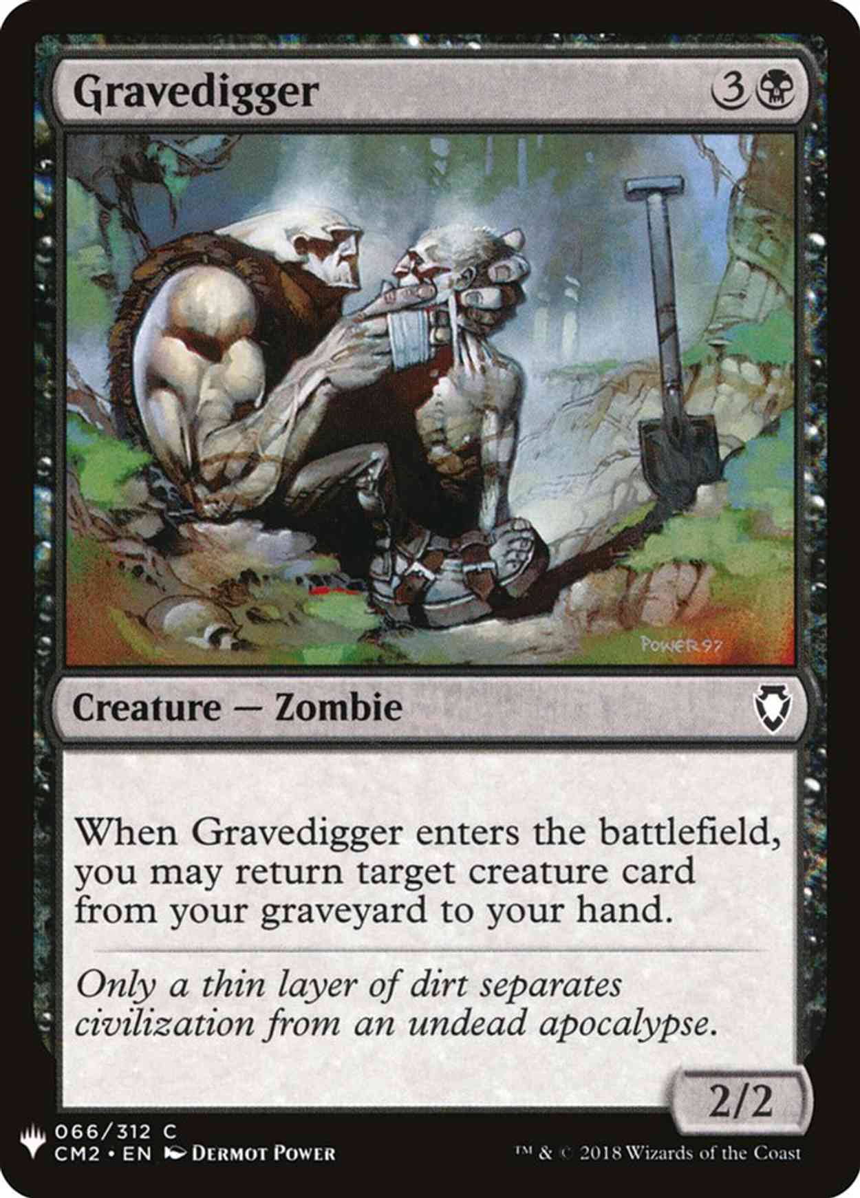Gravedigger magic card front