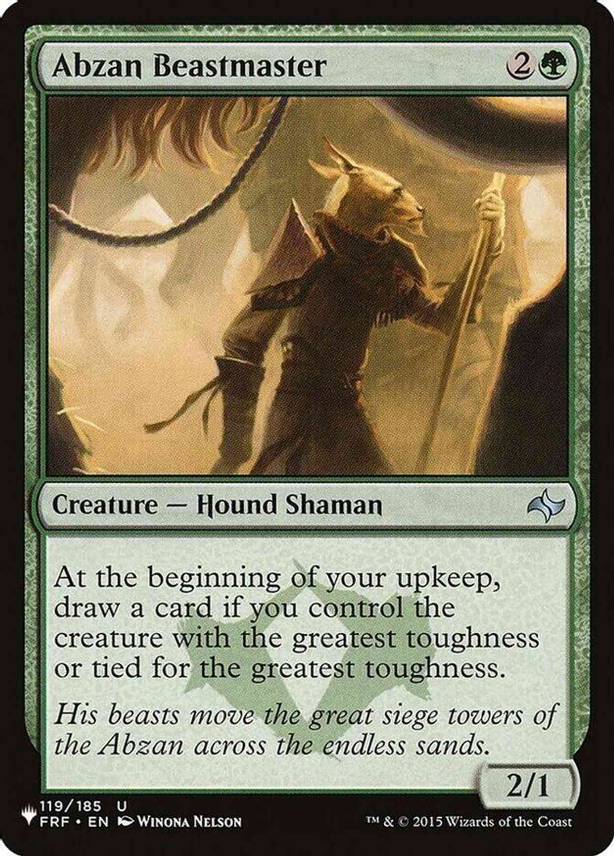 Abzan Beastmaster magic card front