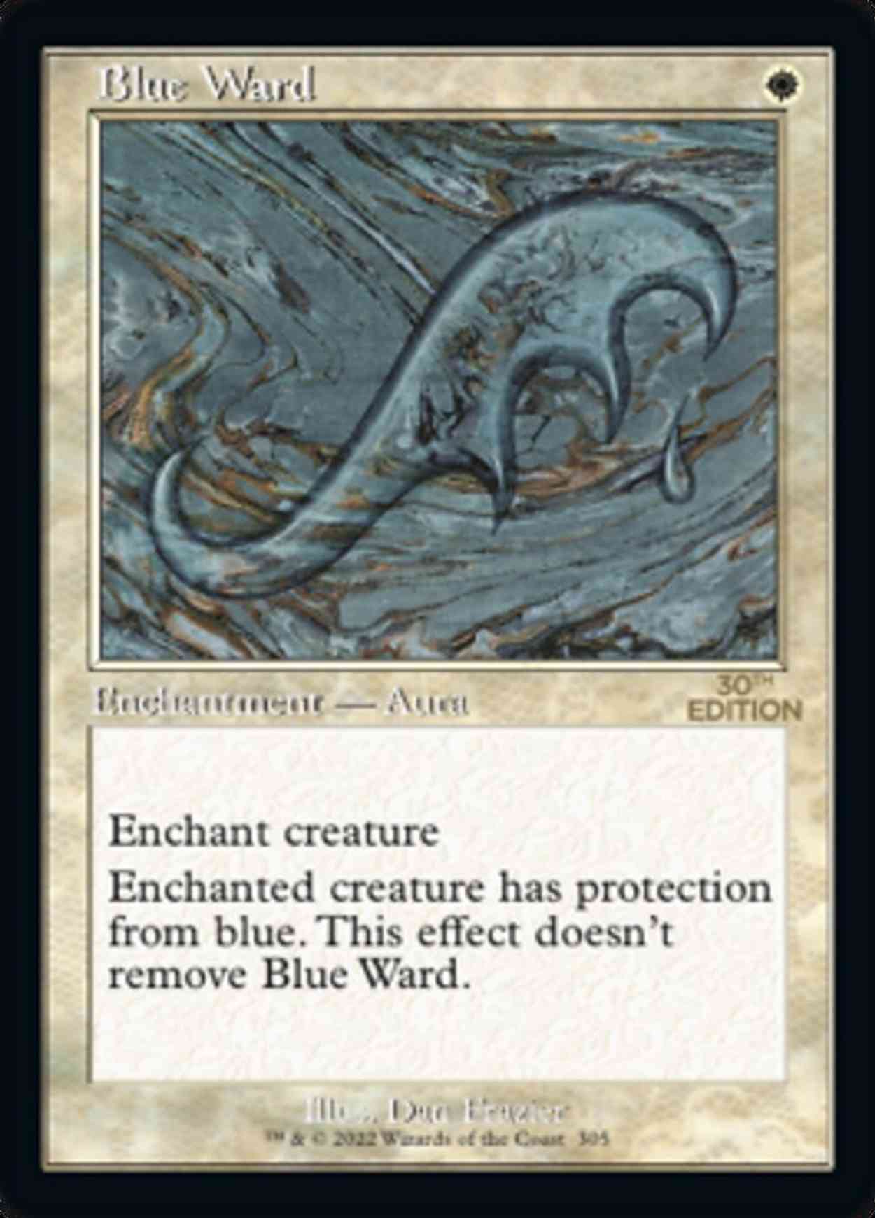 Blue Ward (Retro Frame) magic card front