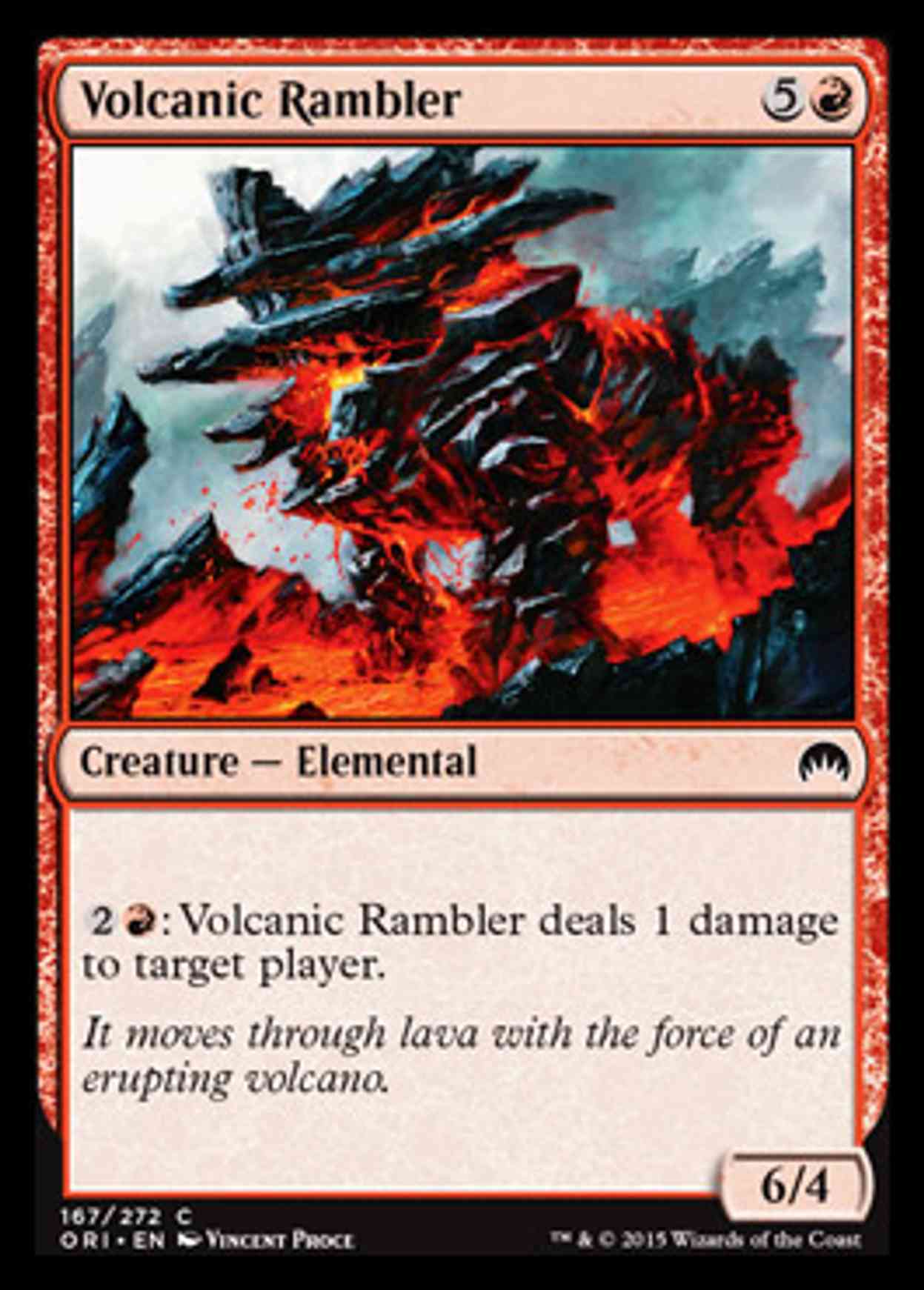 Volcanic Rambler magic card front