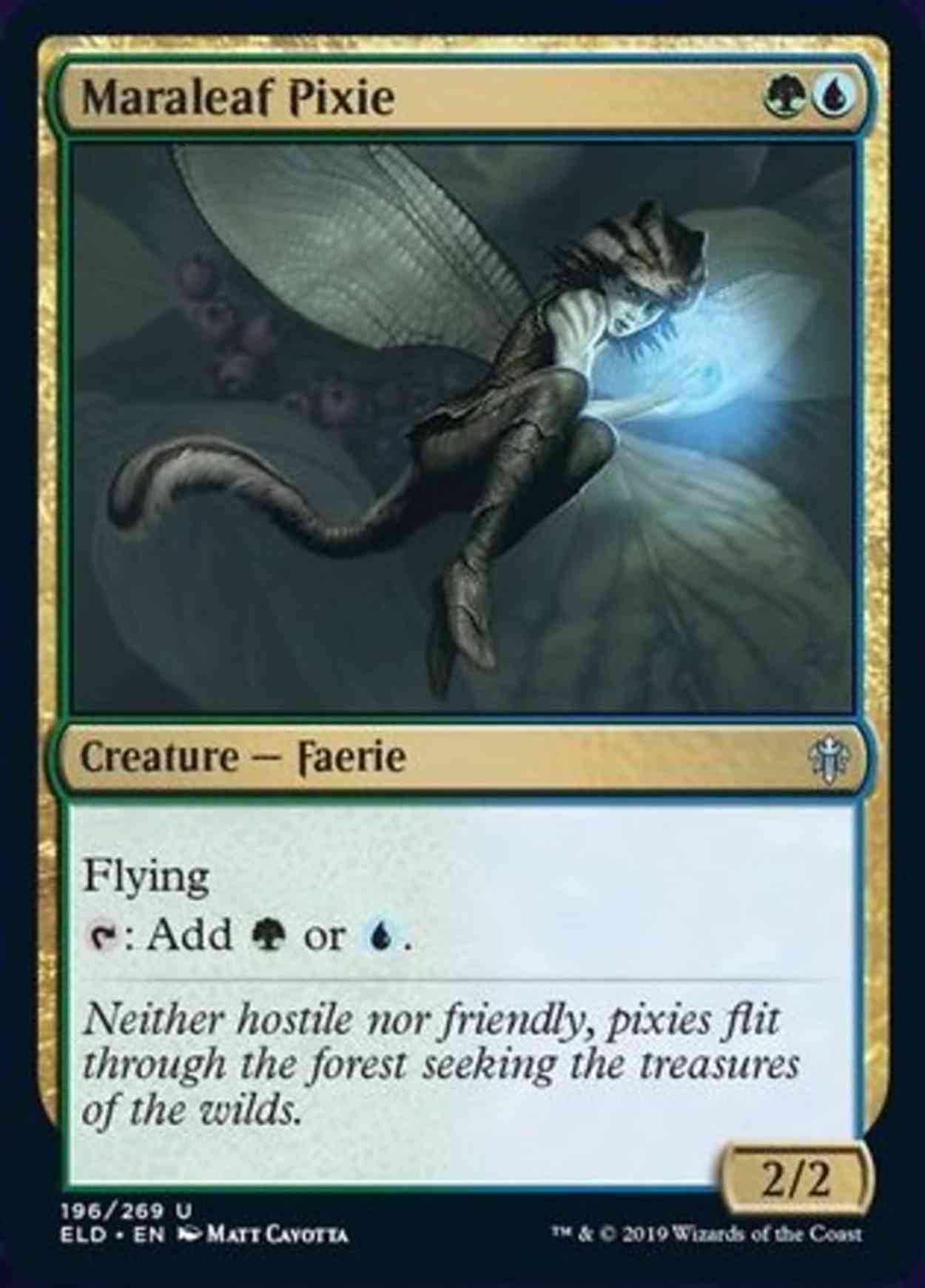 Maraleaf Pixie magic card front