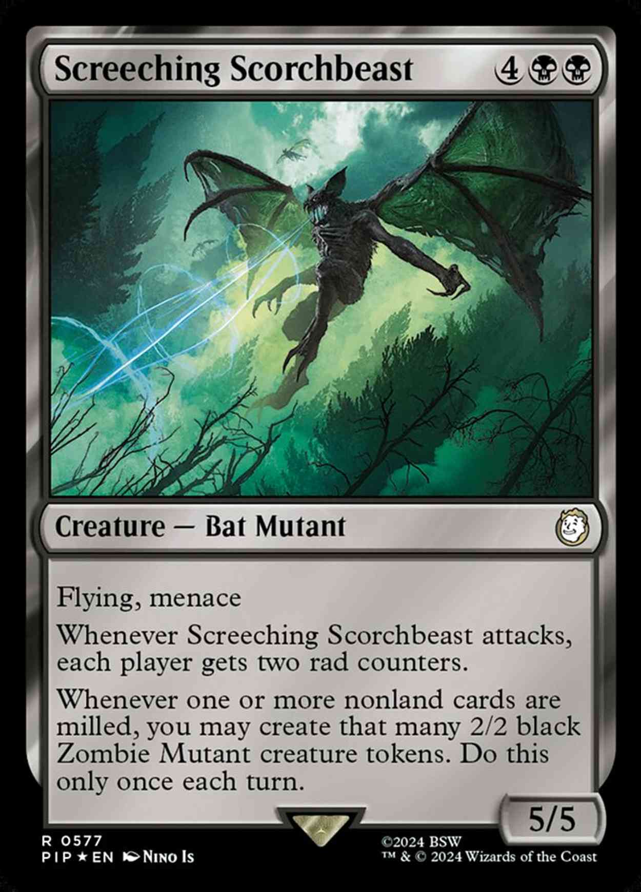 Screeching Scorchbeast (Surge Foil) magic card front