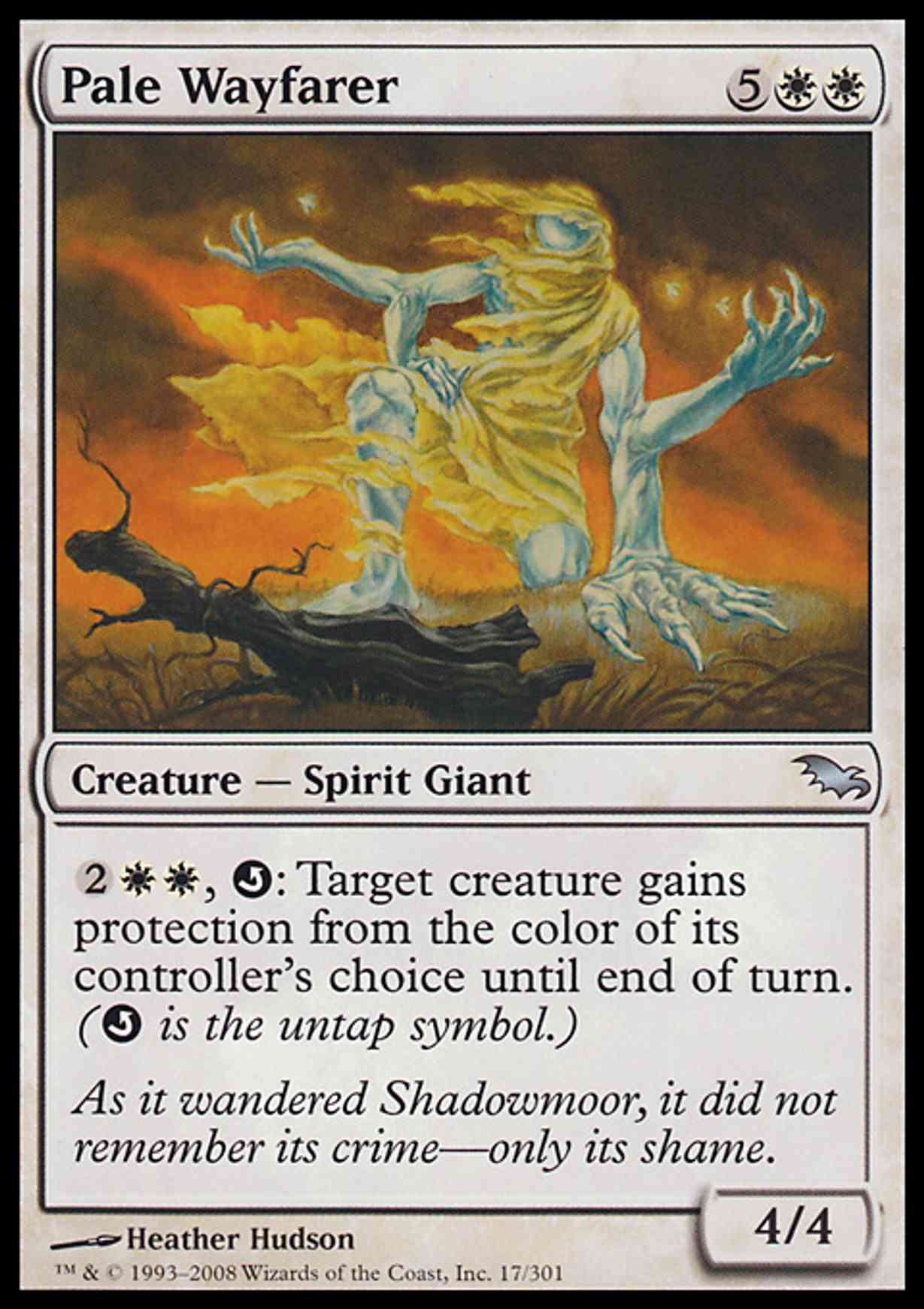 Pale Wayfarer magic card front