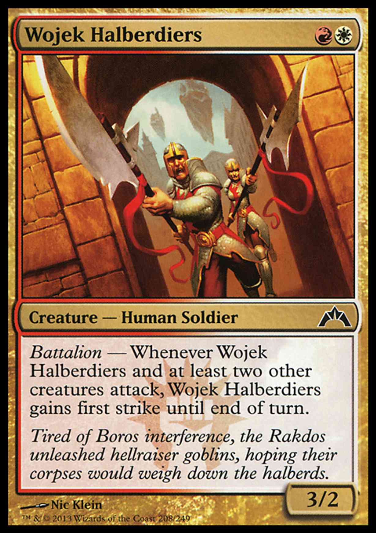 Wojek Halberdiers magic card front