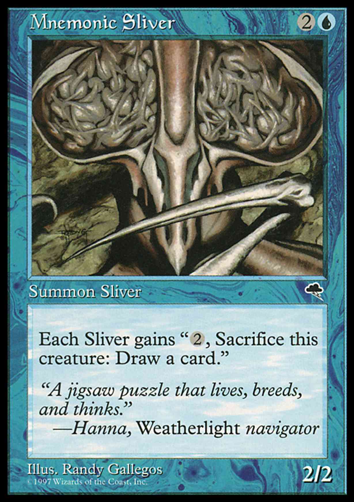 Mnemonic Sliver magic card front