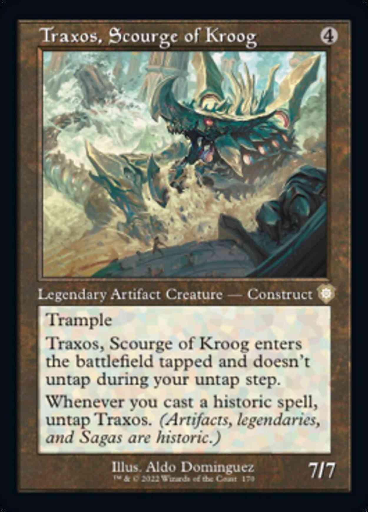 Traxos, Scourge of Kroog magic card front