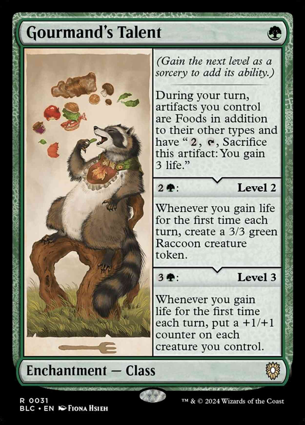 Gourmand's Talent magic card front