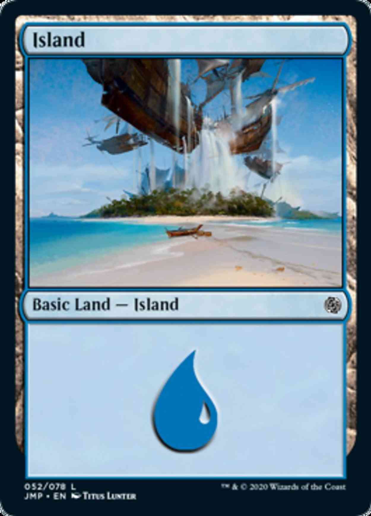 Island (52) magic card front