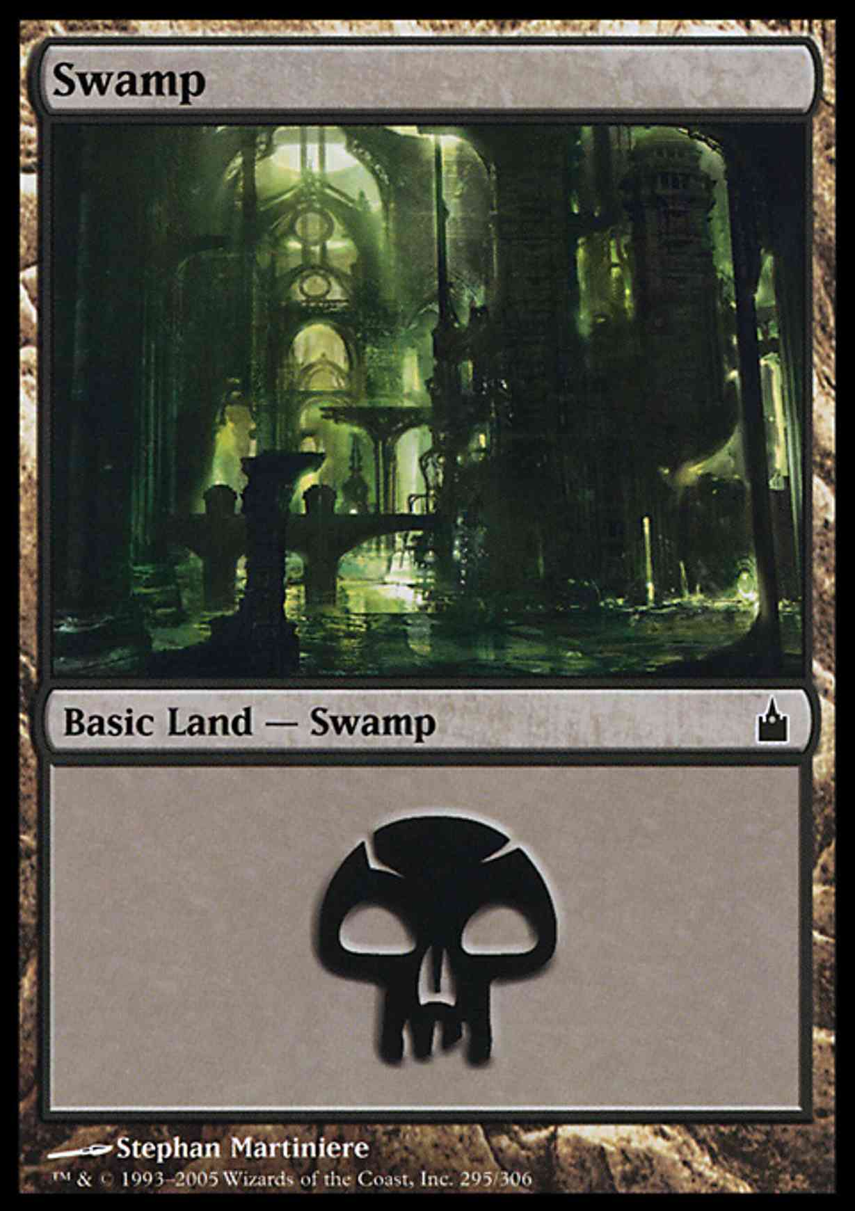 Swamp (295) magic card front