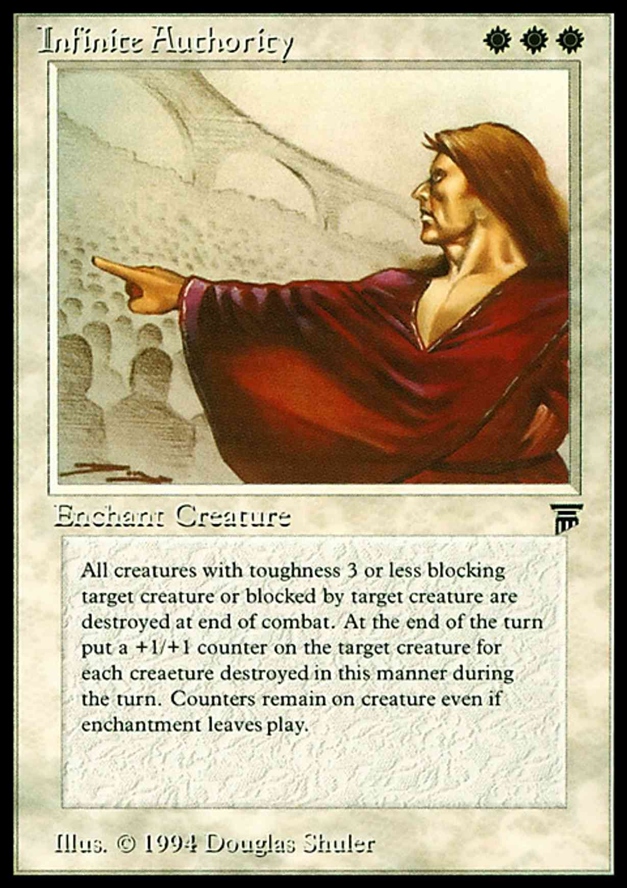 Infinite Authority magic card front