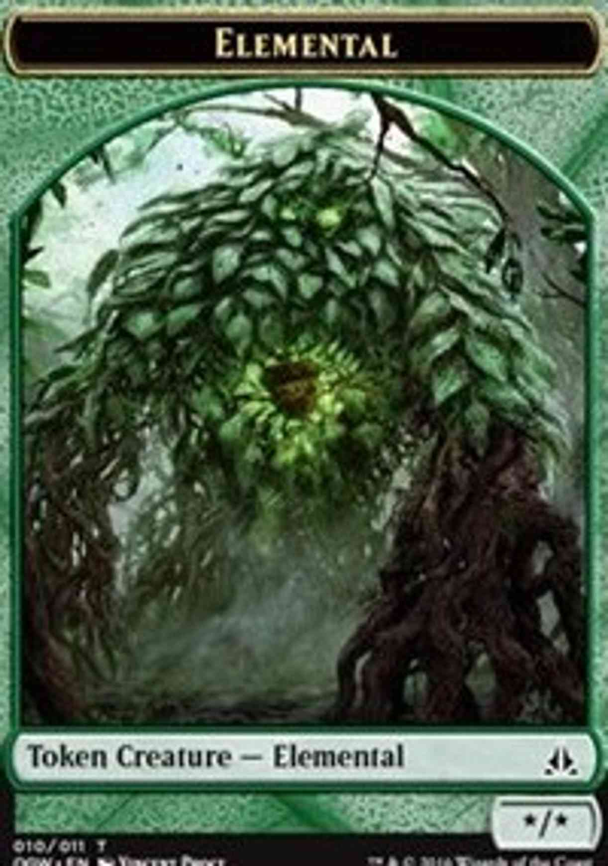 Elemental Token (Green) magic card front