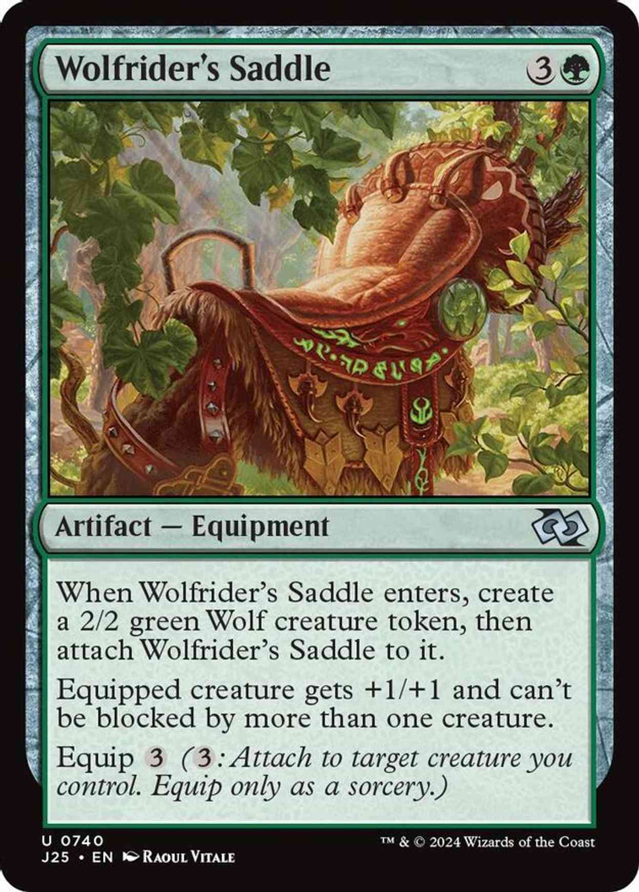 Wolfrider's Saddle magic card front