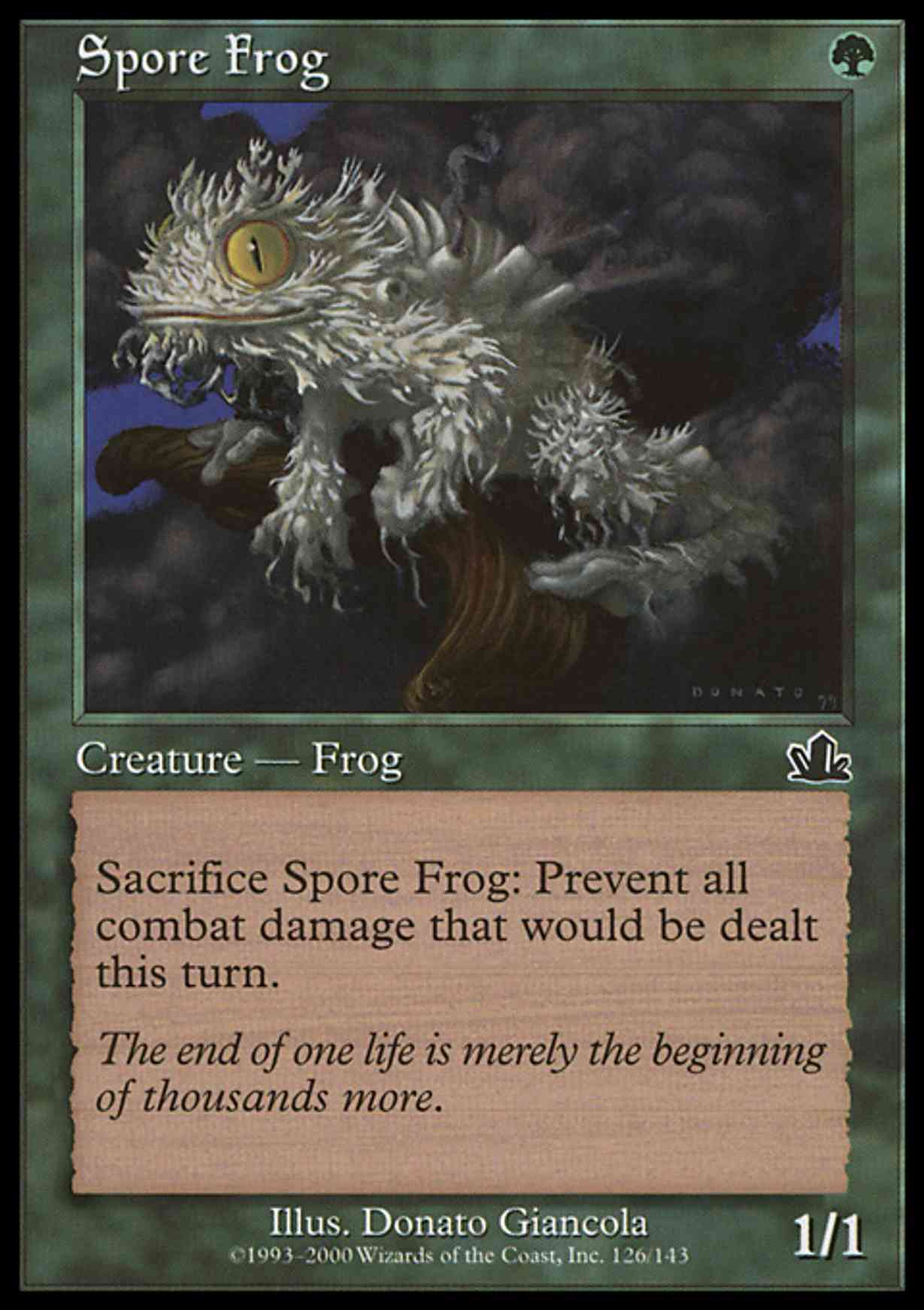 Spore Frog magic card front