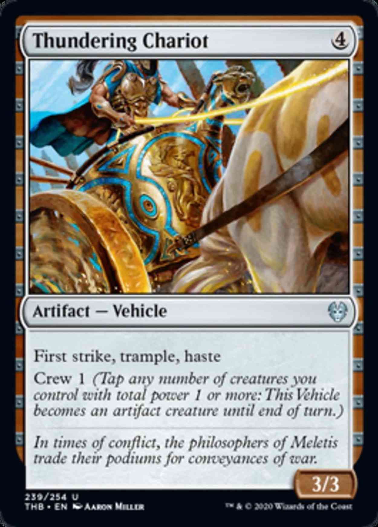 Thundering Chariot magic card front