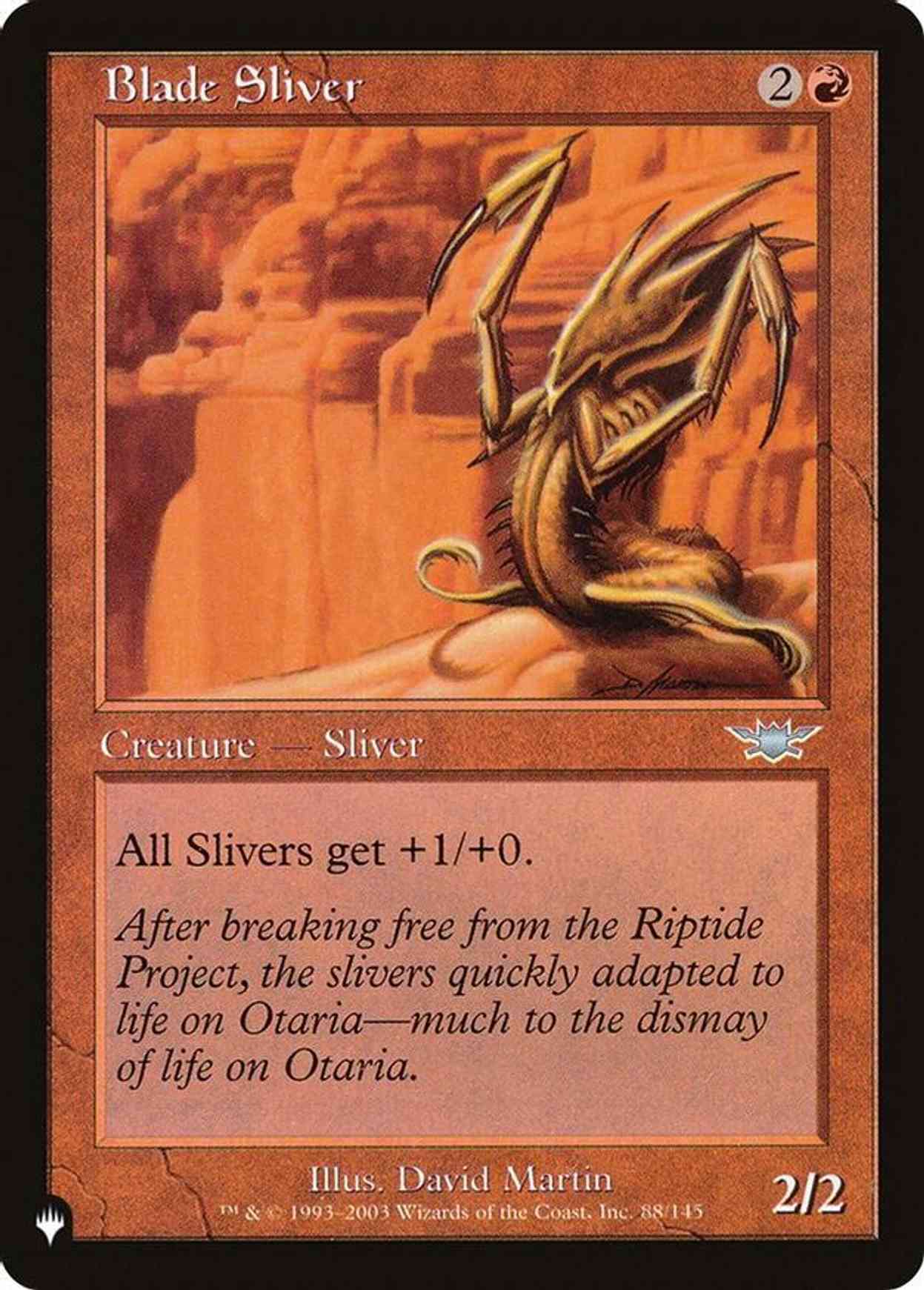 Blade Sliver magic card front