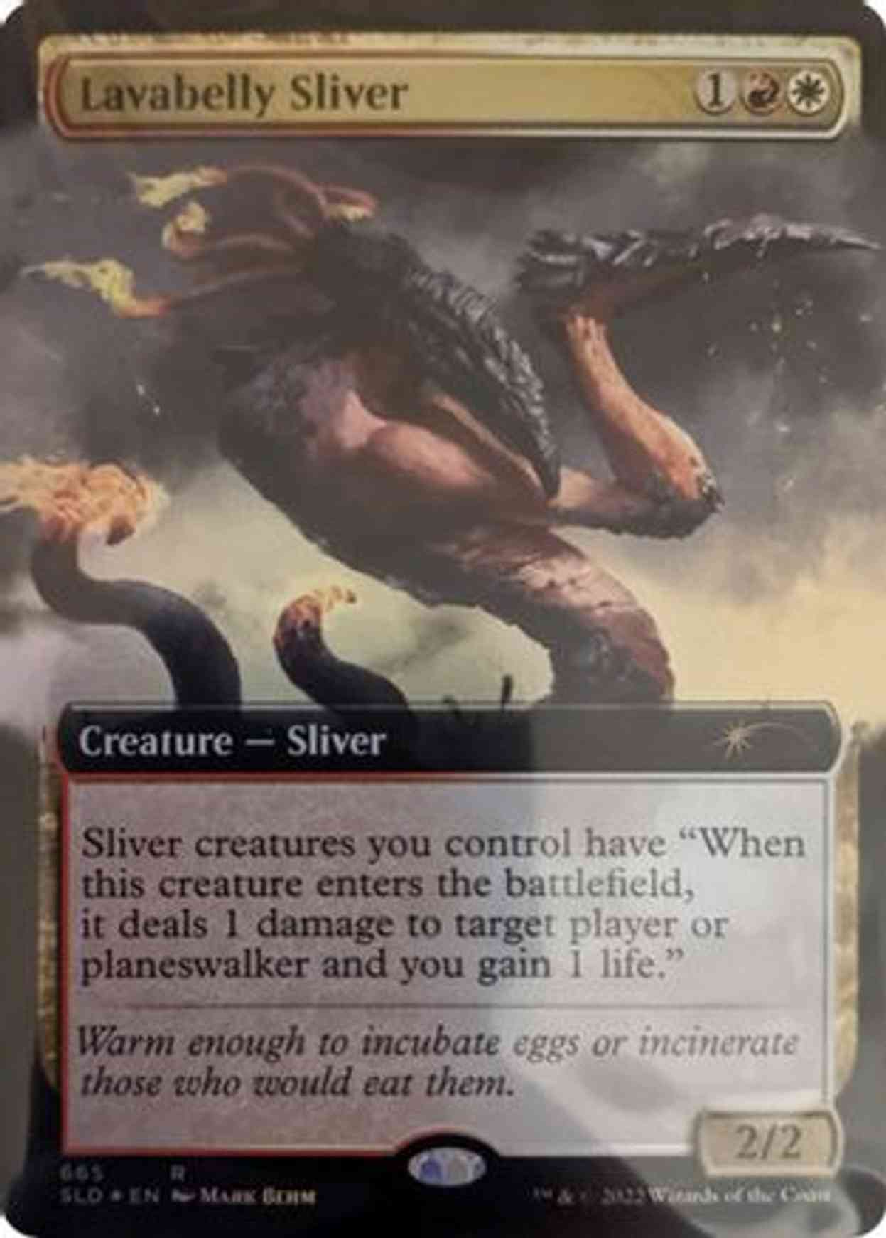 Lavabelly Sliver (Extended Art) magic card front