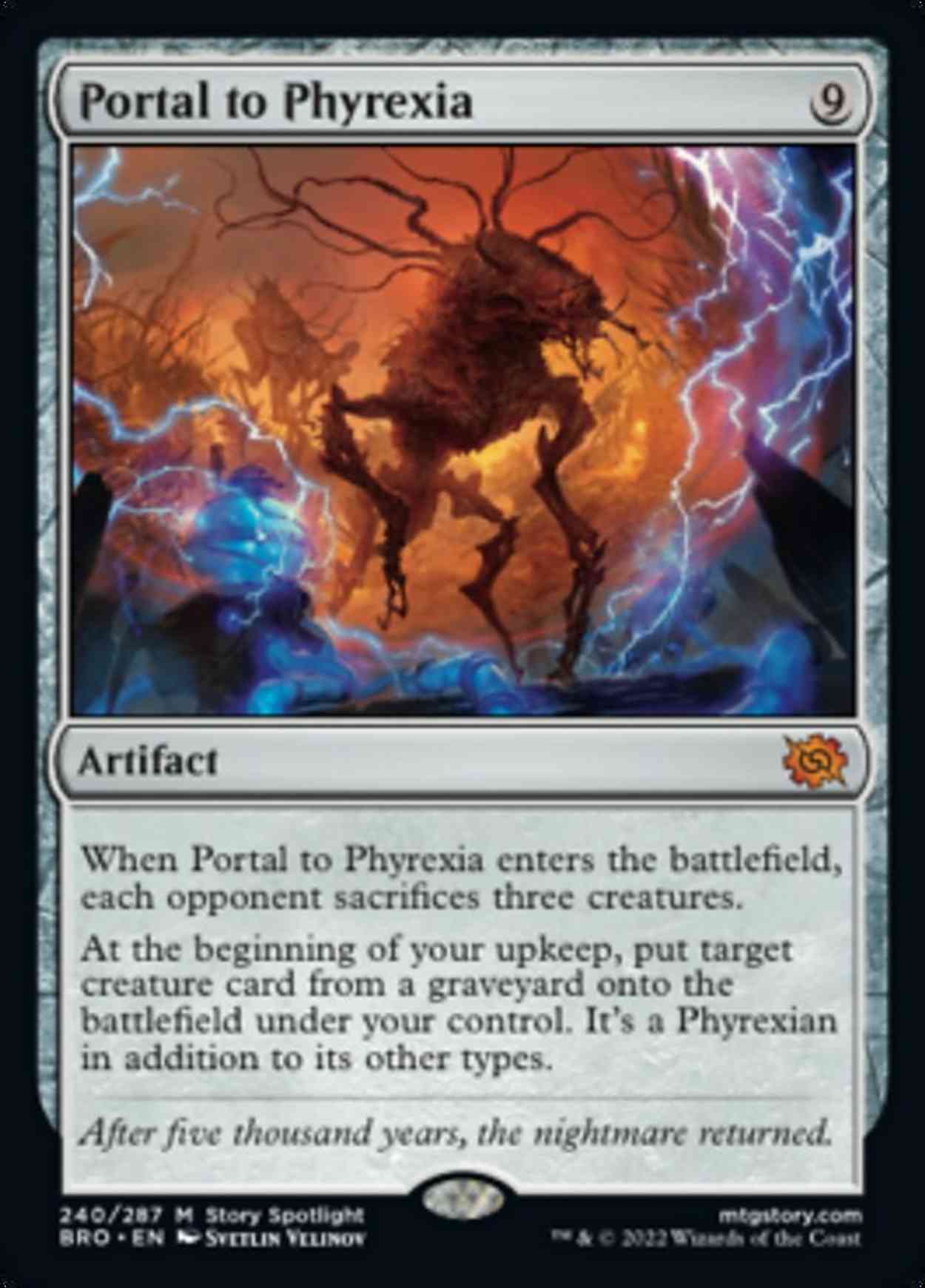 Portal to Phyrexia magic card front