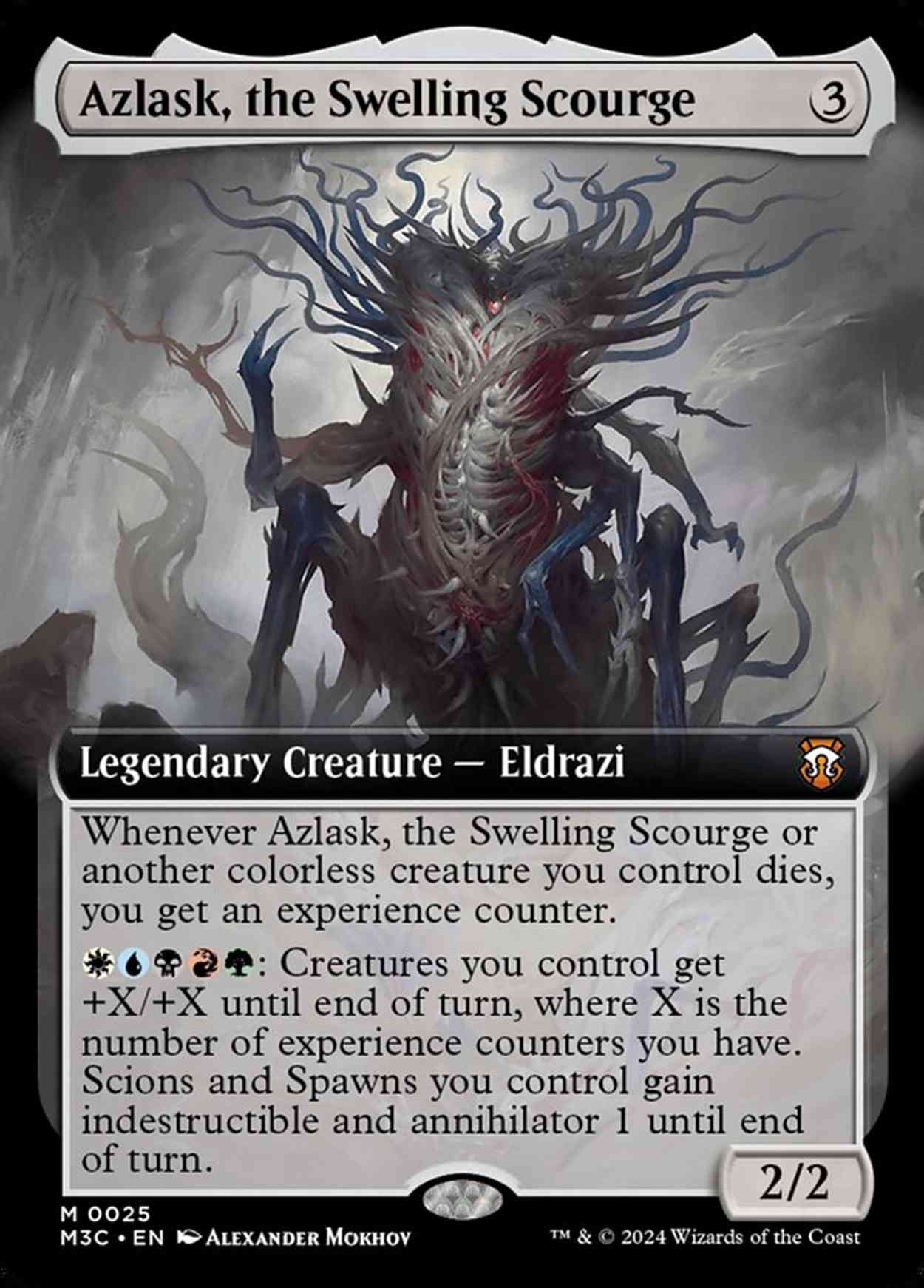 Azlask, the Swelling Scourge (Extended Art) magic card front