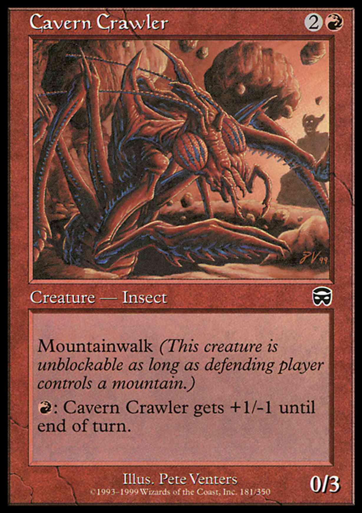 Cavern Crawler magic card front