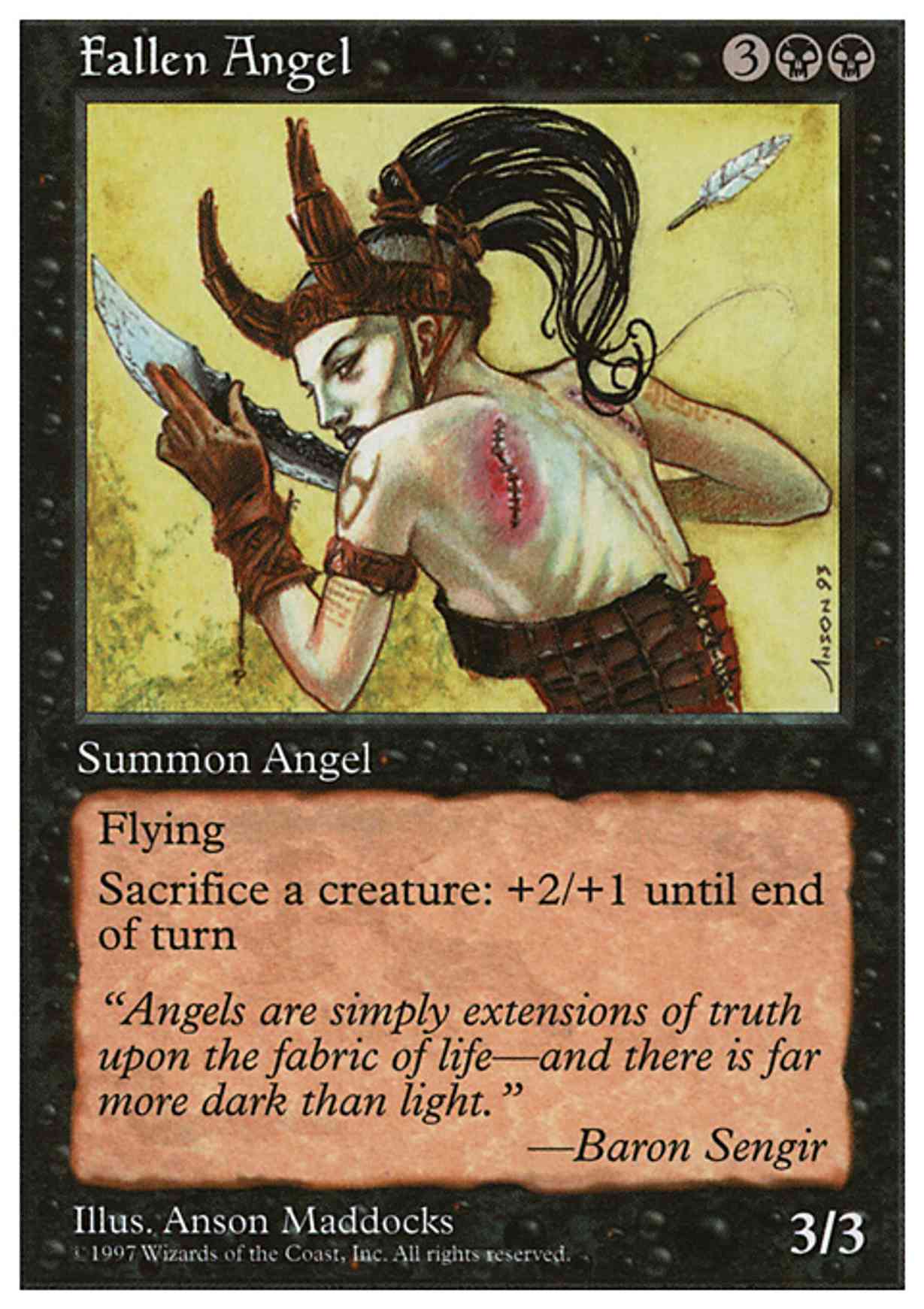 Fallen Angel magic card front