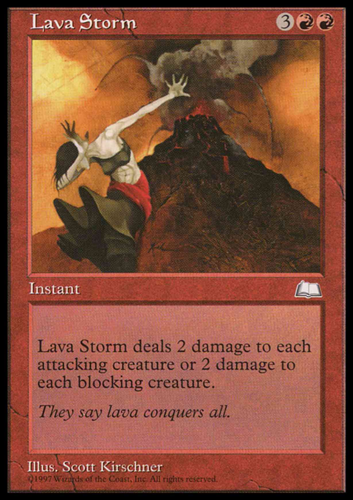 Lava Storm magic card front