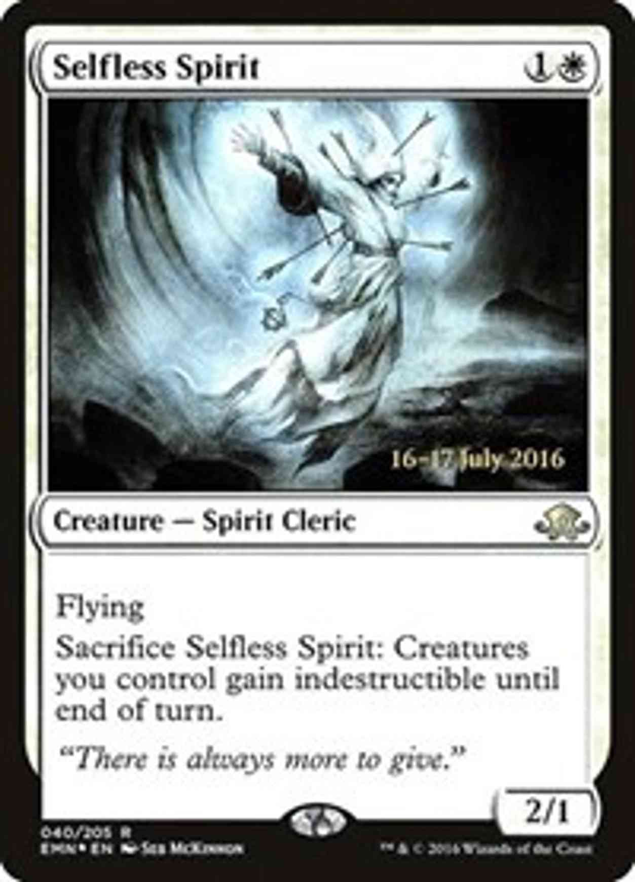 Selfless Spirit magic card front