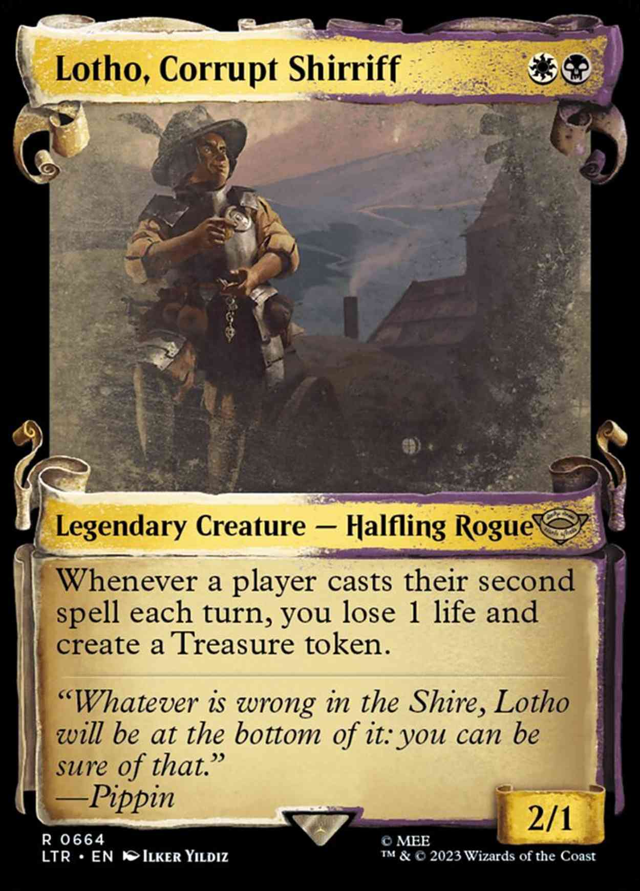 Lotho, Corrupt Shirriff (Showcase Scrolls) magic card front