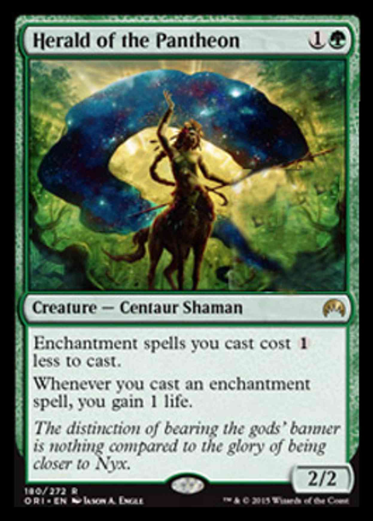Herald of the Pantheon magic card front