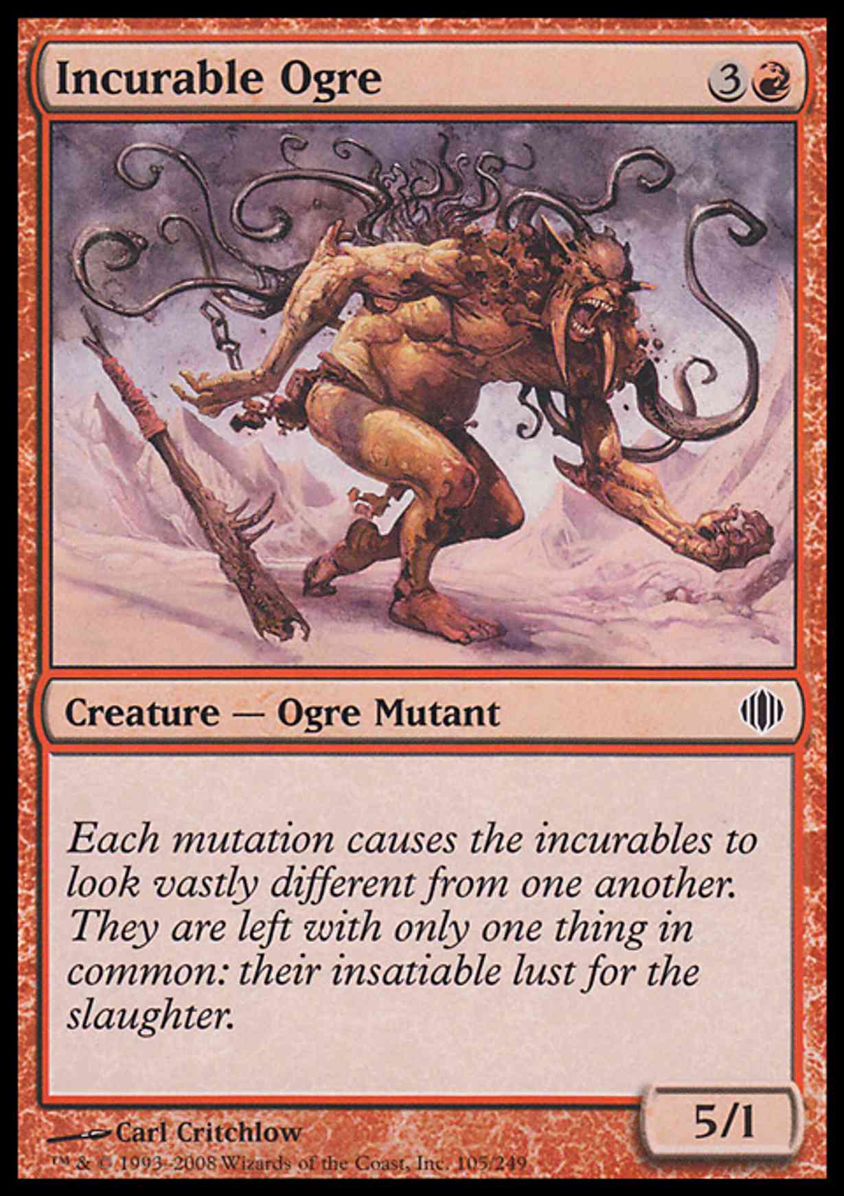 Incurable Ogre magic card front