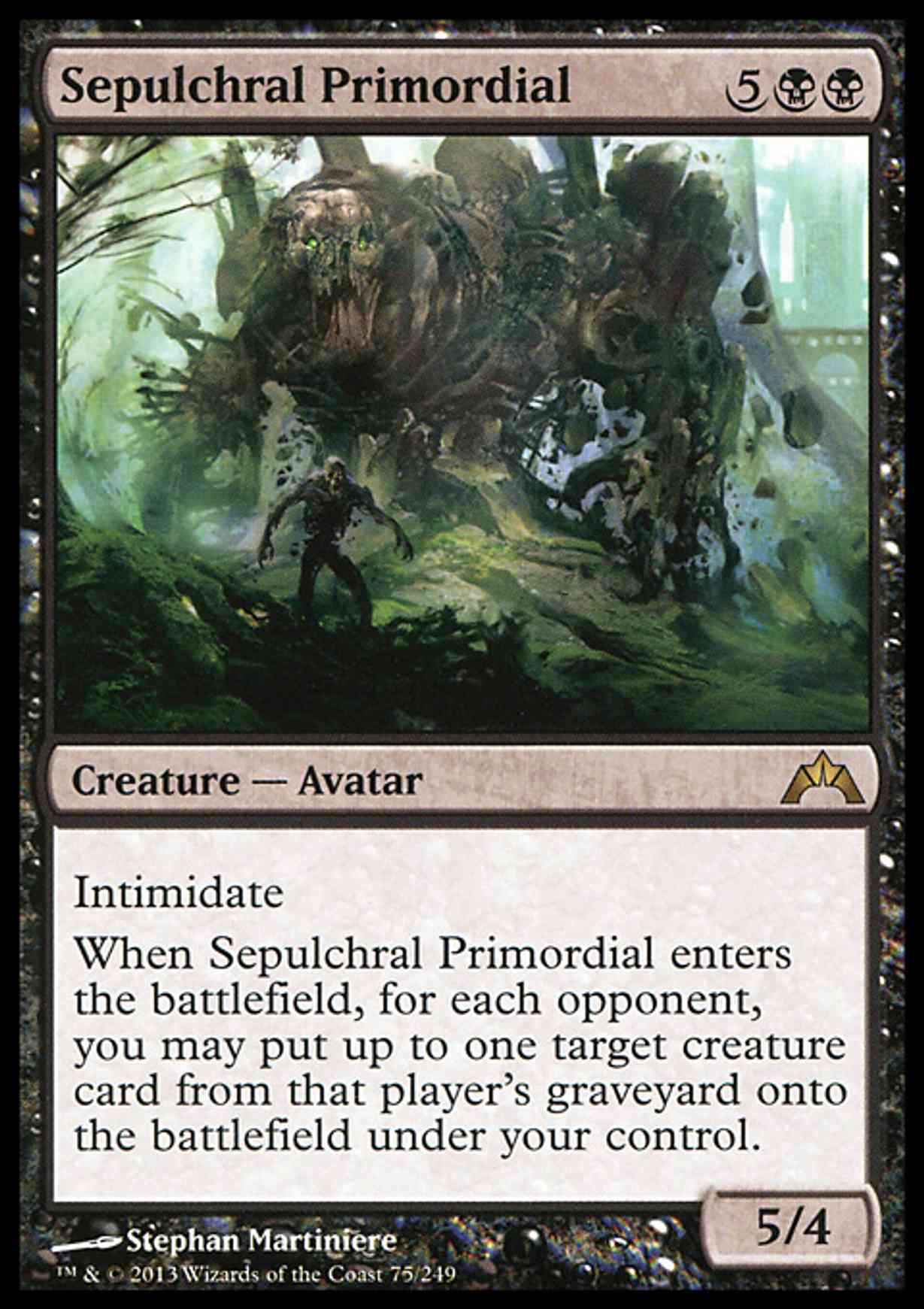 Sepulchral Primordial magic card front