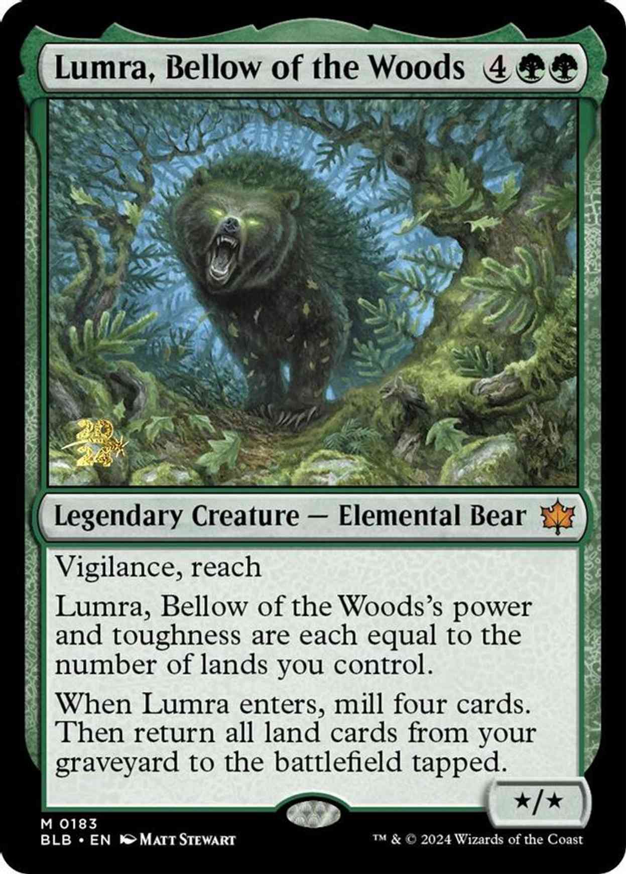 Lumra, Bellow of the Woods magic card front