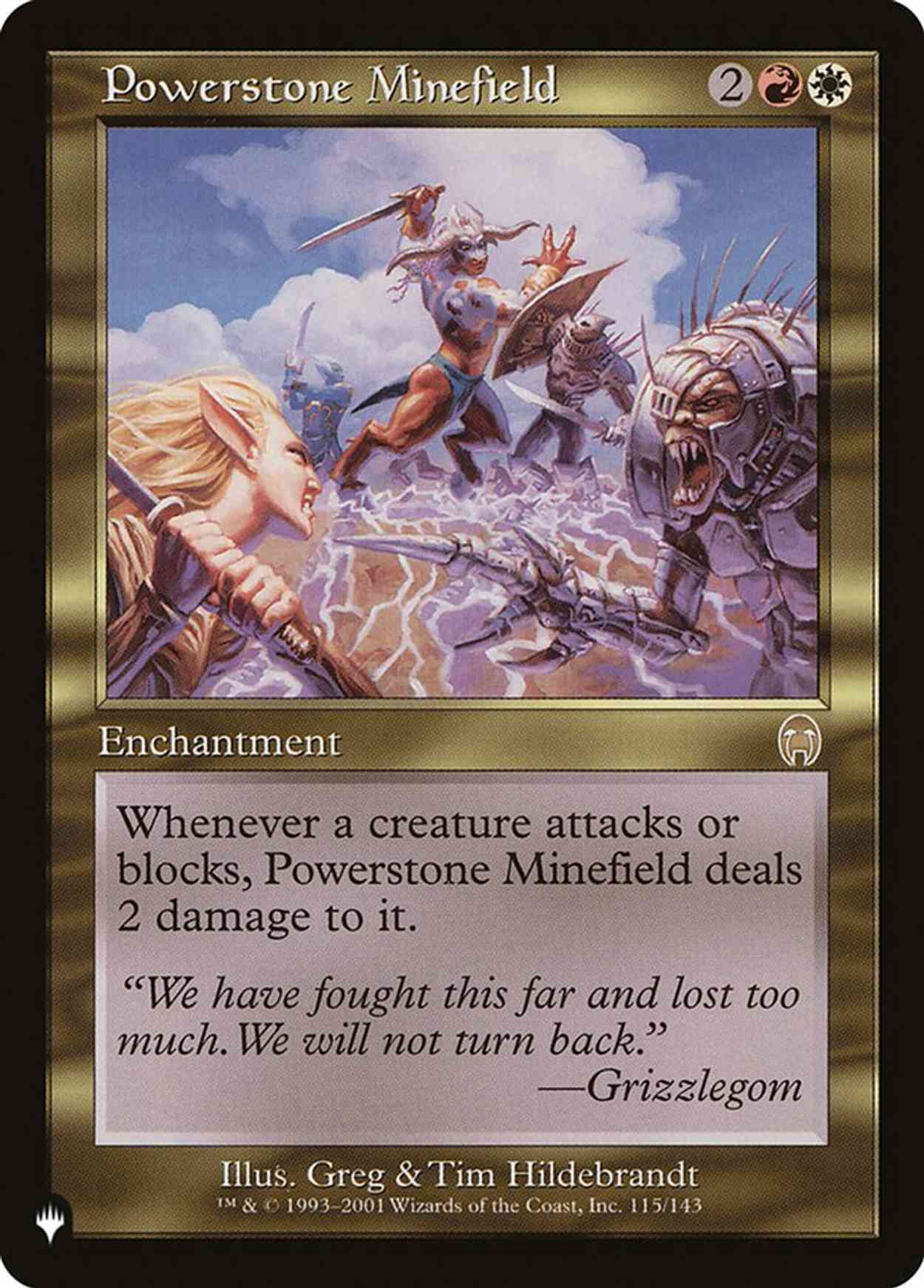 Powerstone Minefield magic card front