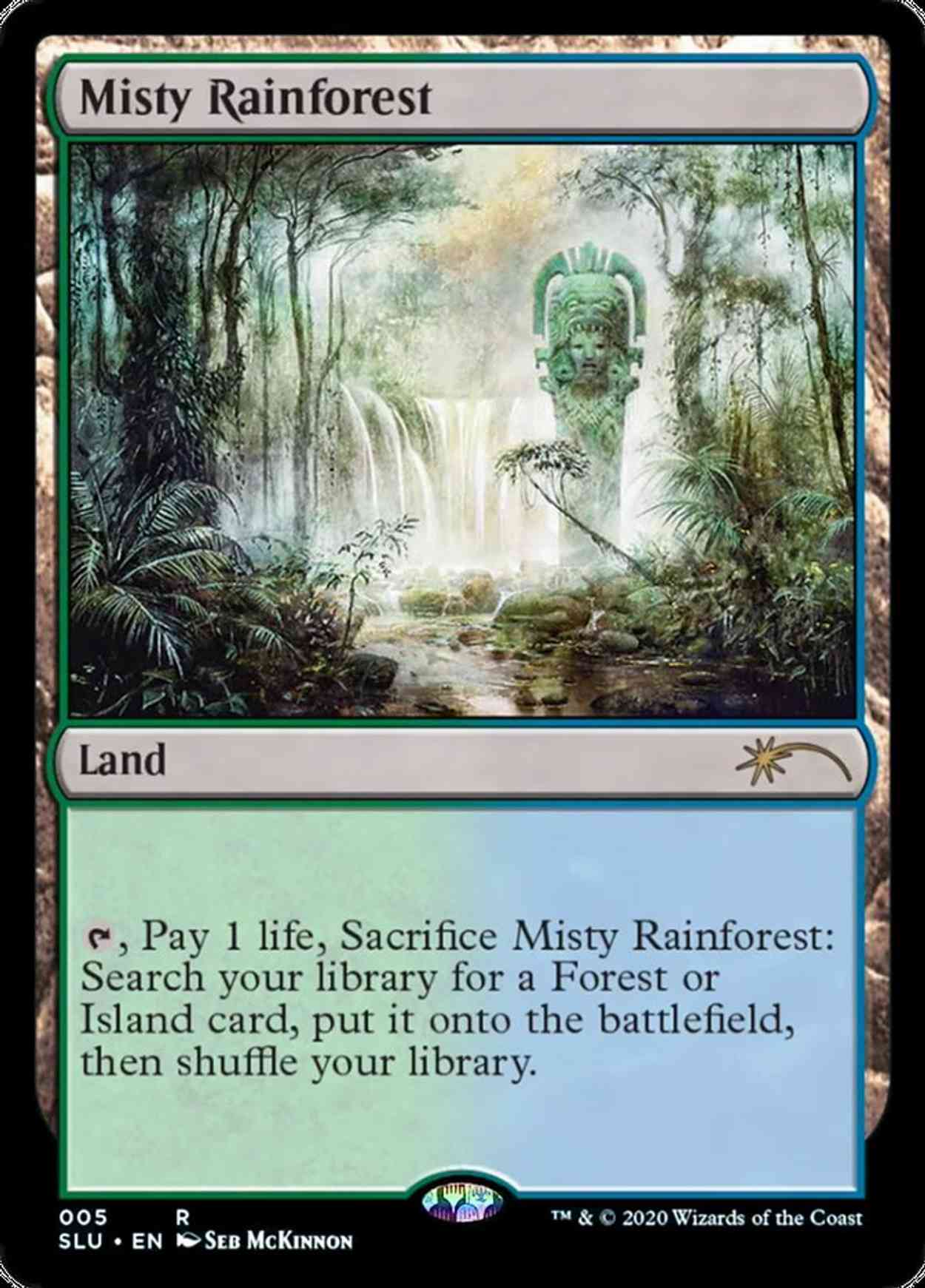 Misty Rainforest magic card front
