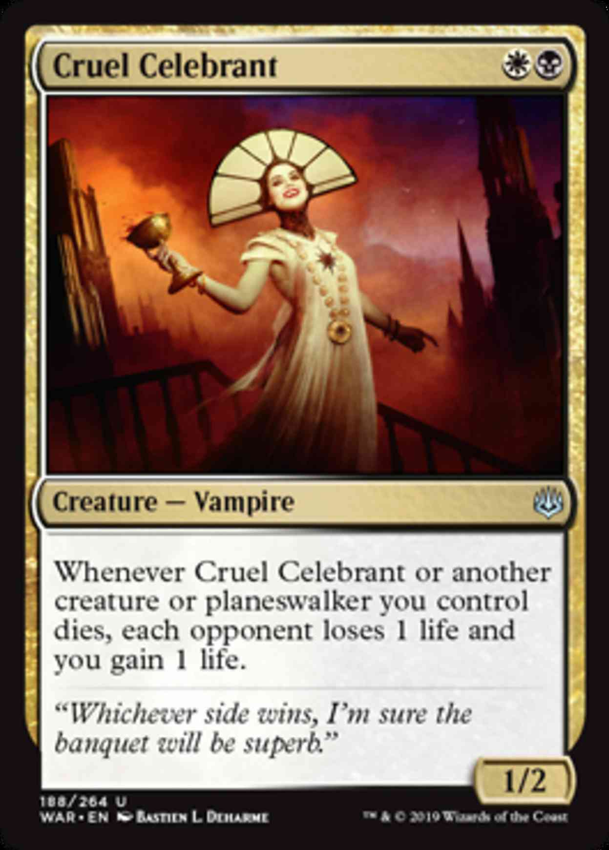 Cruel Celebrant magic card front