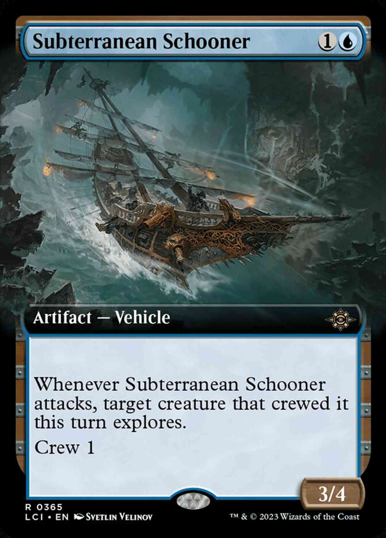 Subterranean Schooner (Extended Art) magic card front