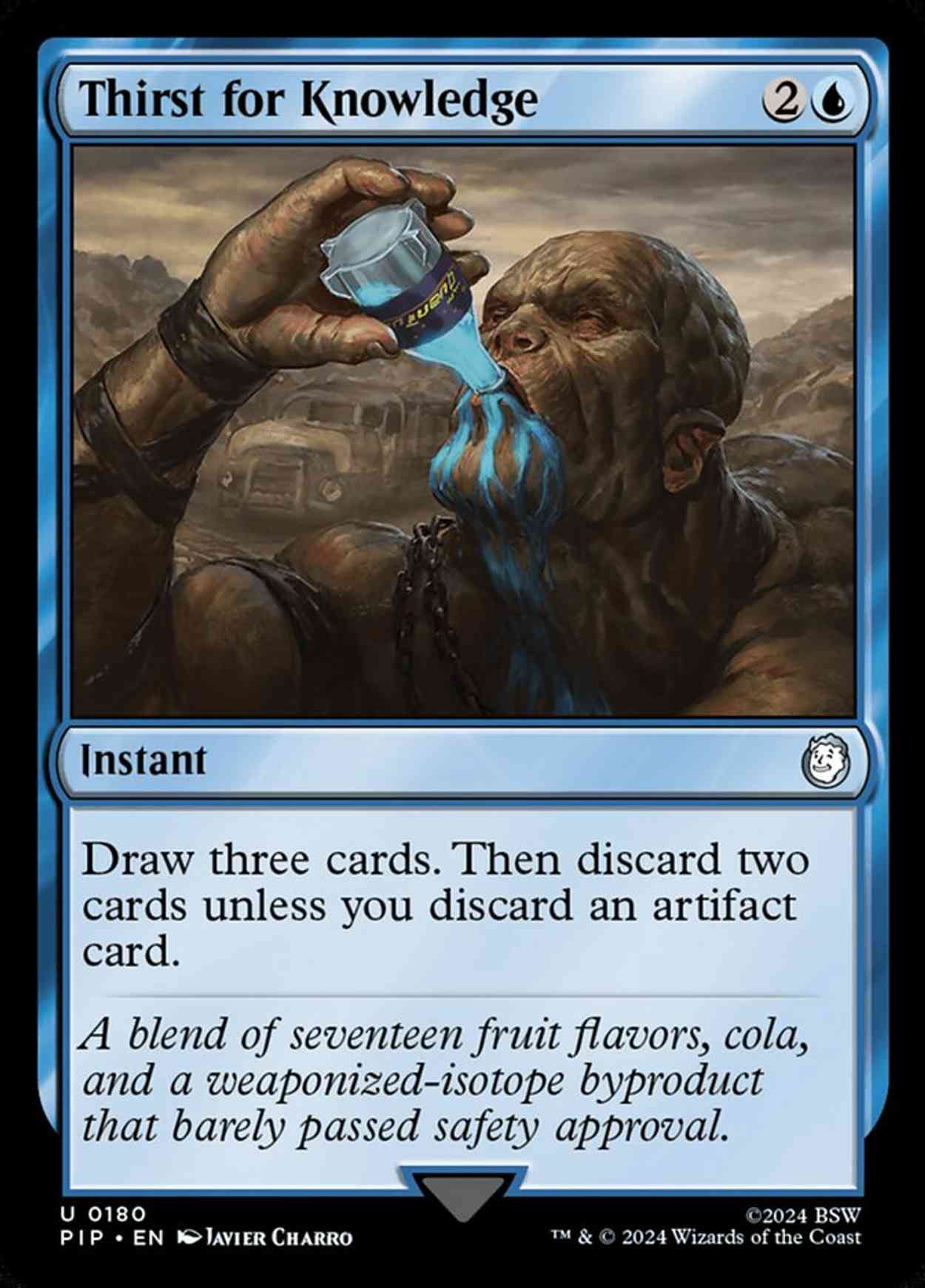 Thirst for Knowledge magic card front