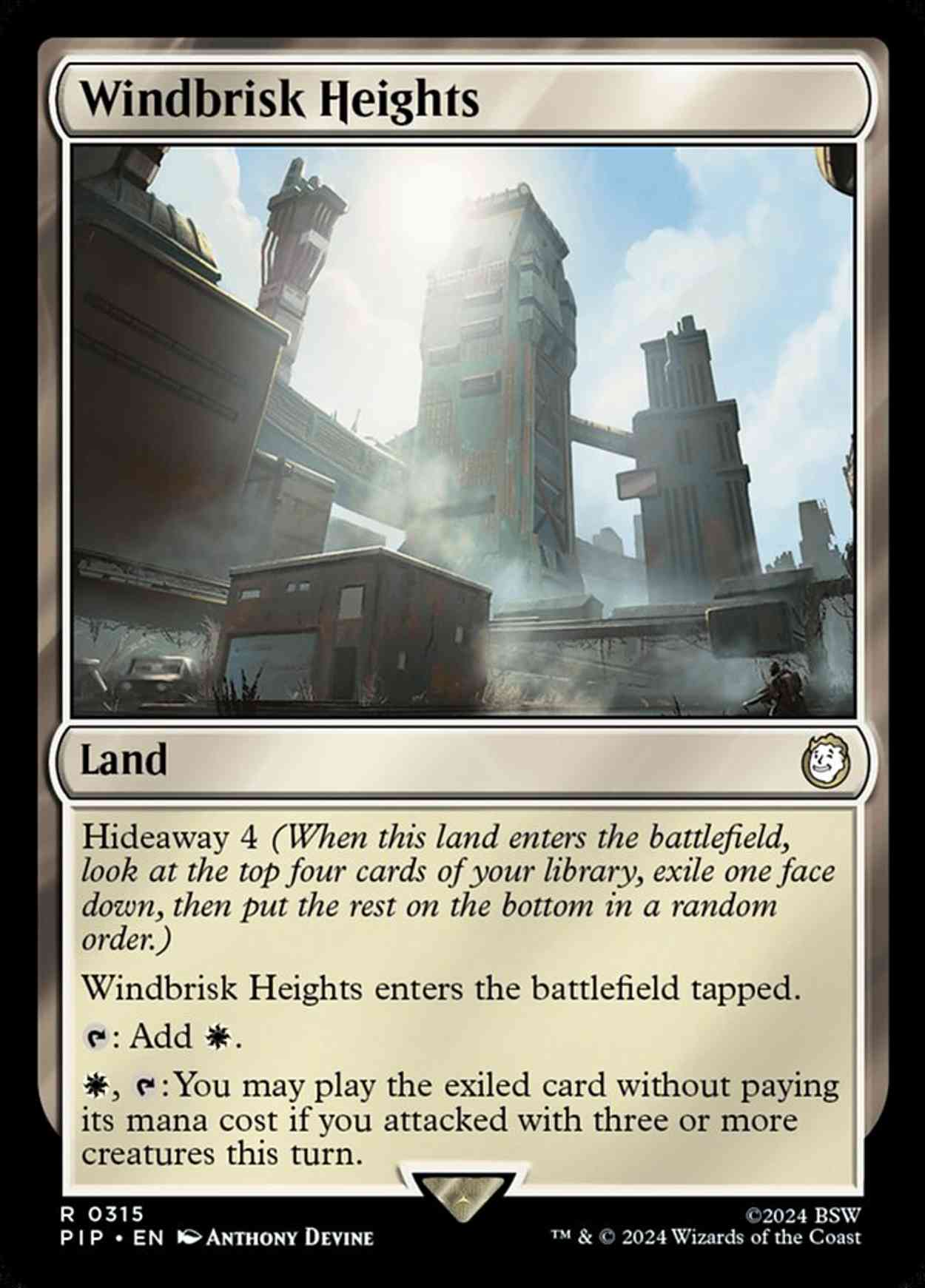 Windbrisk Heights magic card front