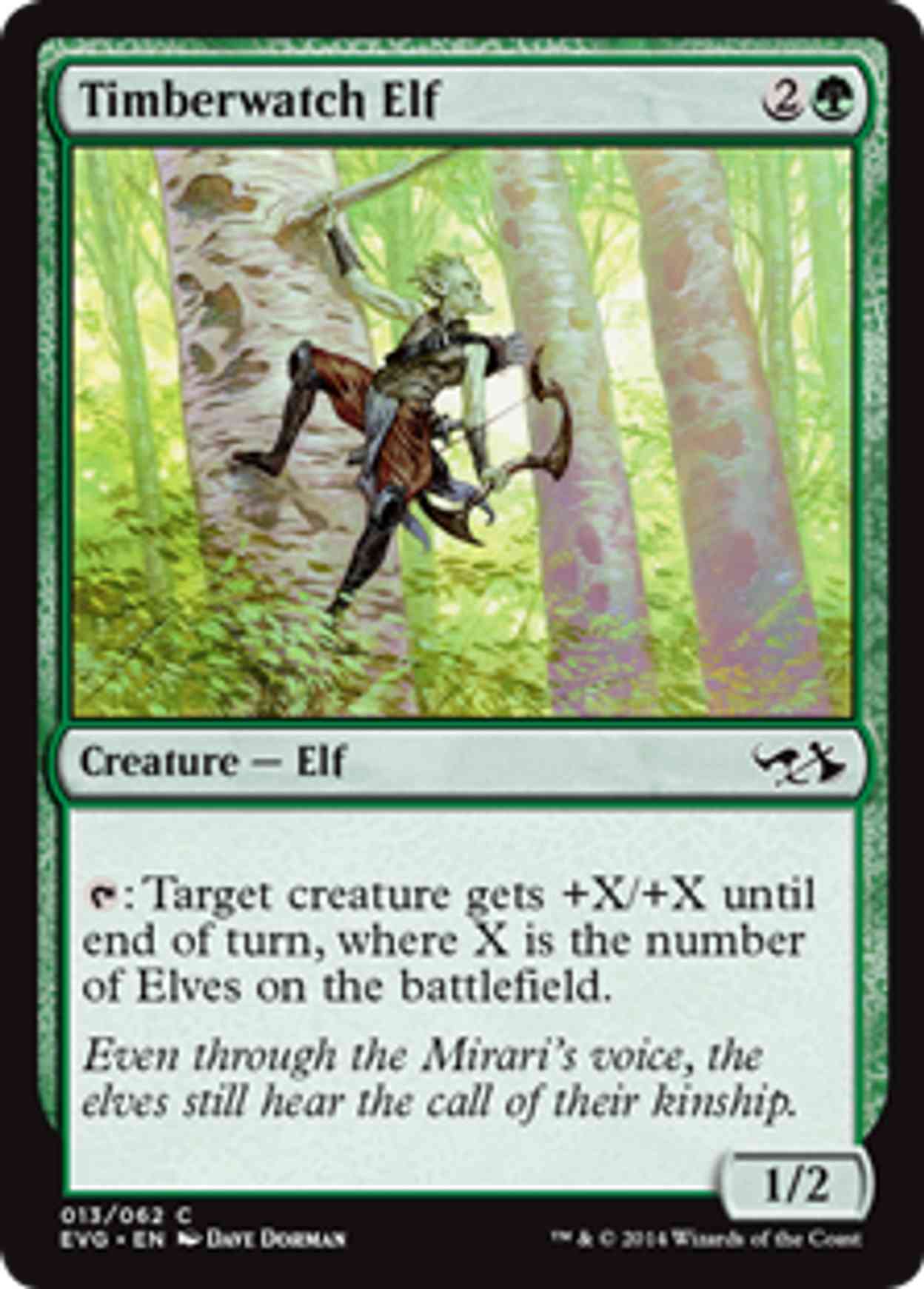 Timberwatch Elf magic card front