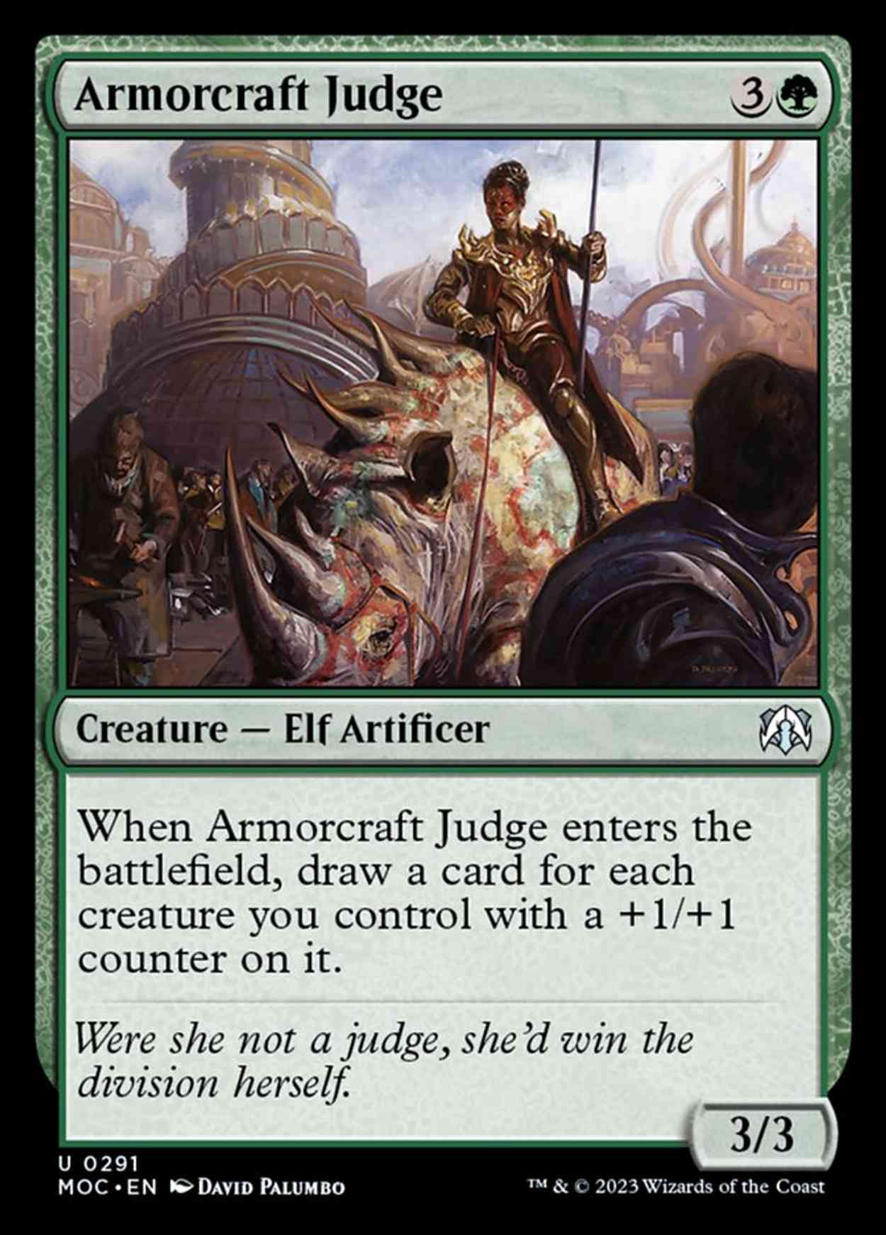 Armorcraft Judge magic card front