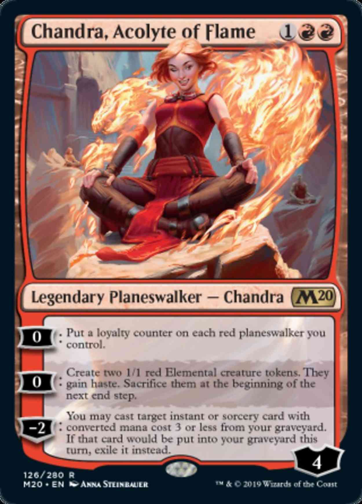 Chandra, Acolyte of Flame magic card front
