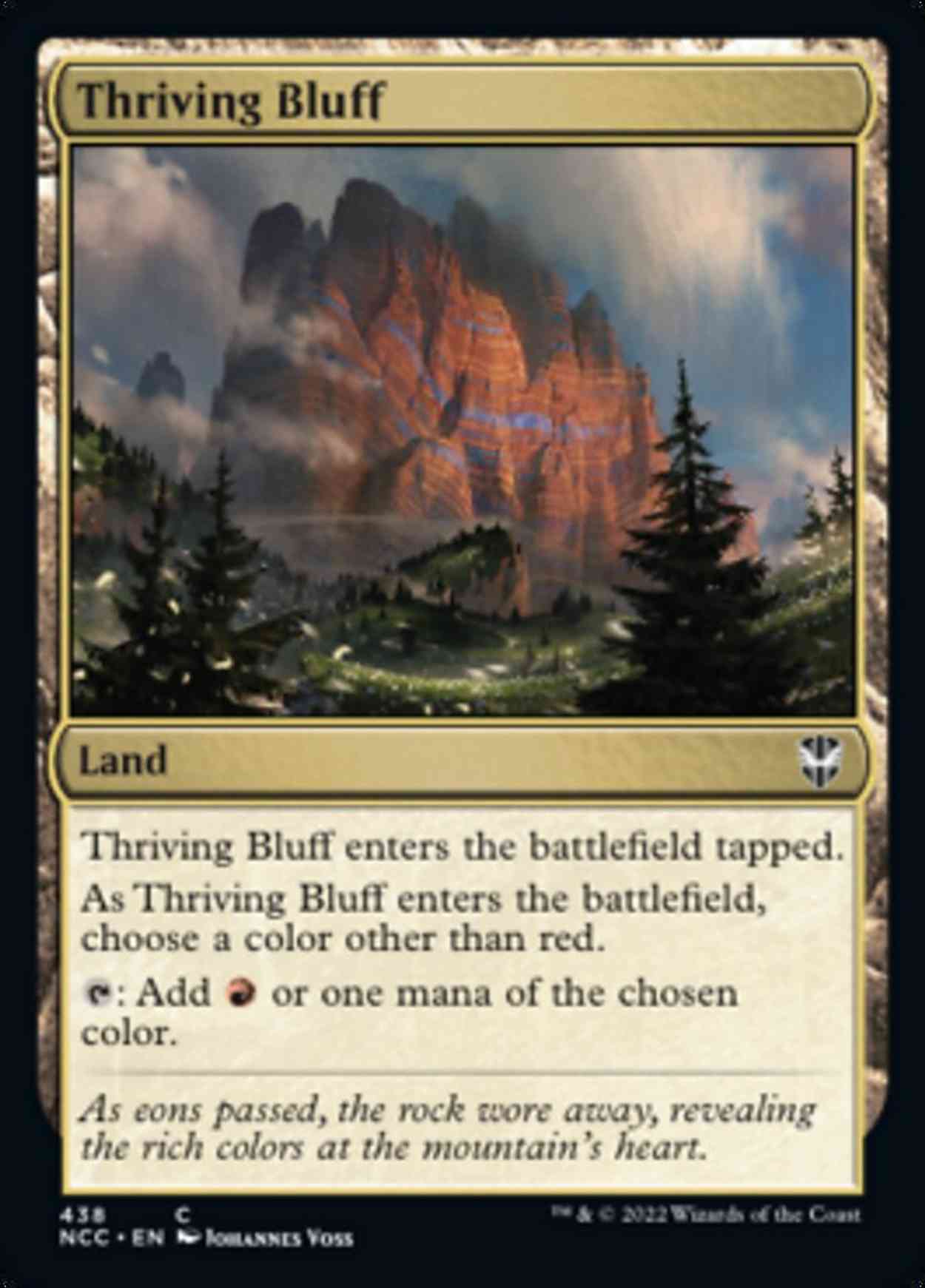 Thriving Bluff magic card front