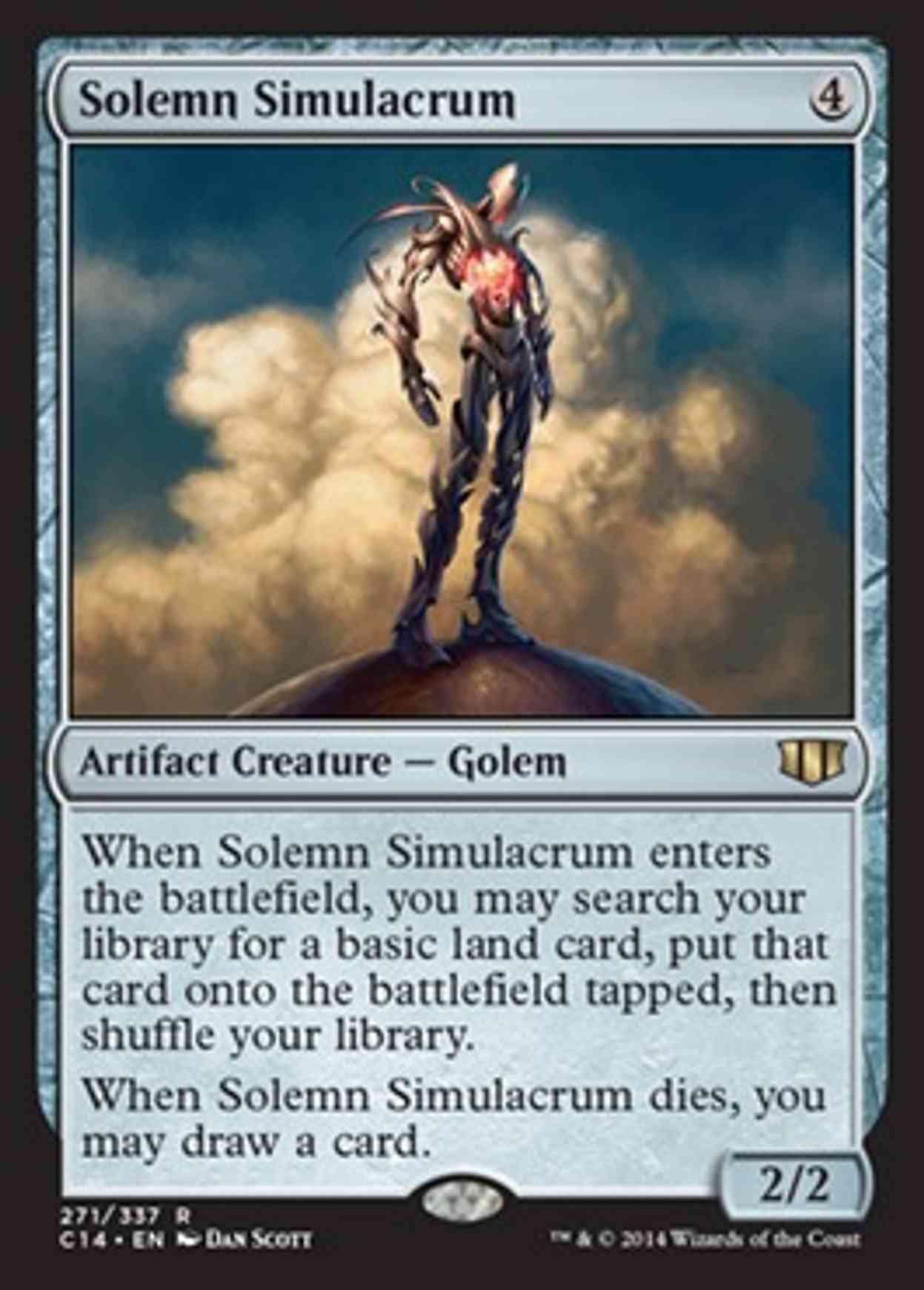 Solemn Simulacrum magic card front