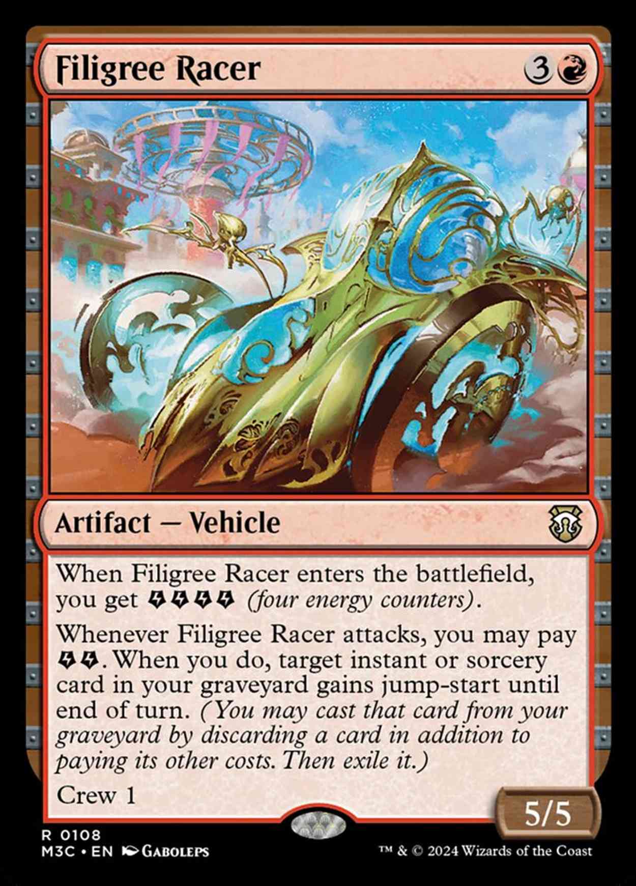 Filigree Racer magic card front