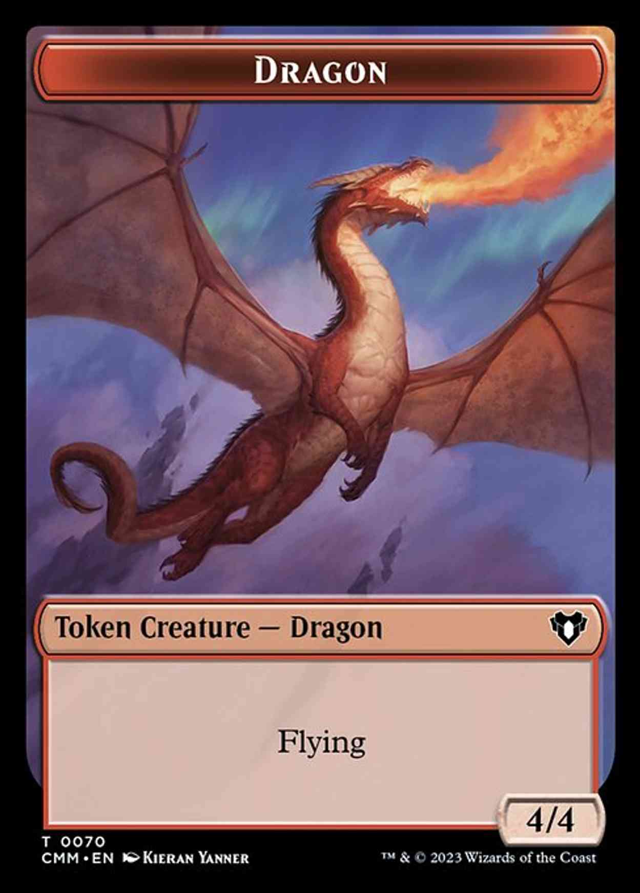 Dragon // Kor Ally Double-Sided Token magic card front